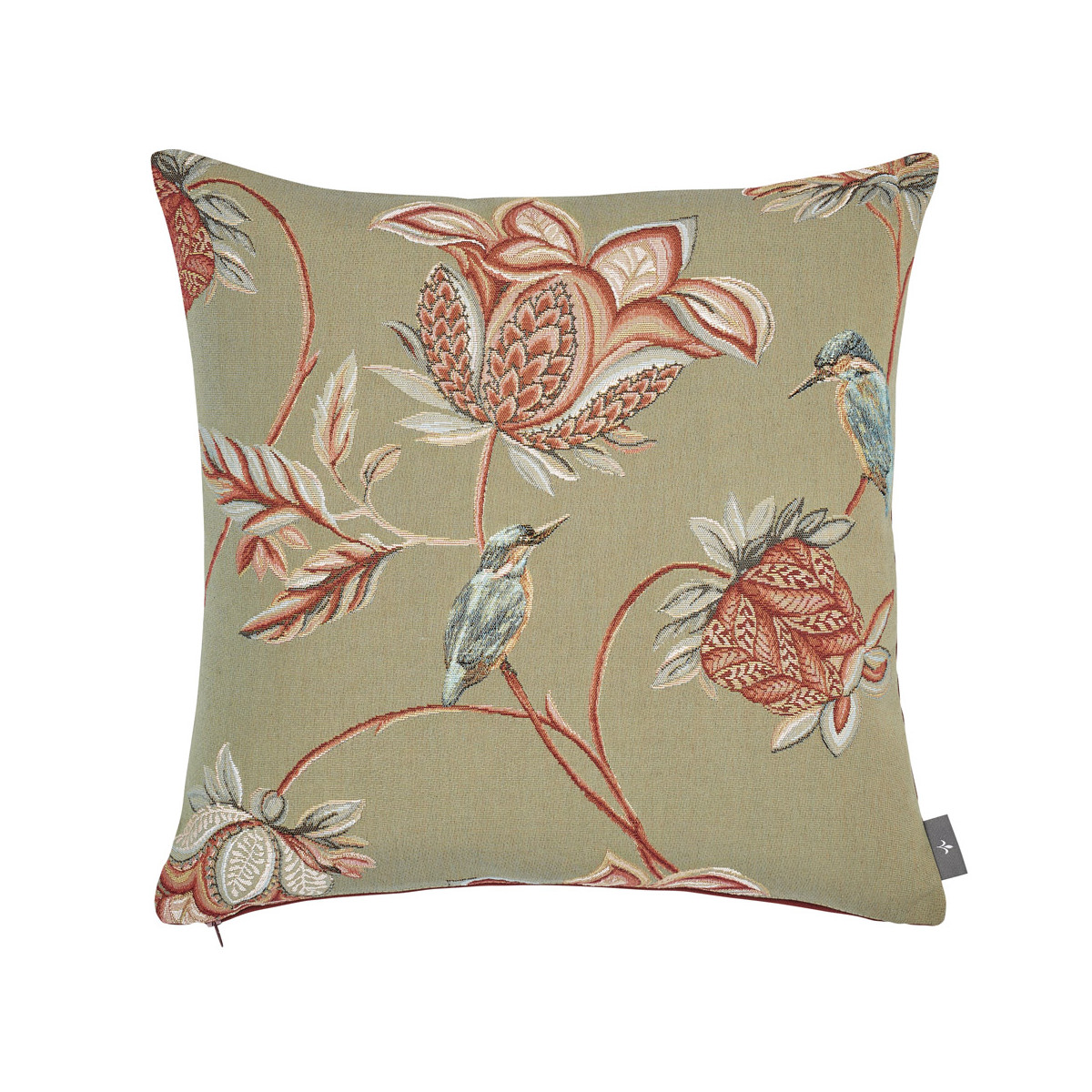Coussin tapisserie indiennes Gris 50 x 50 Coussin tapisserie indiennes Gris 50 x 50