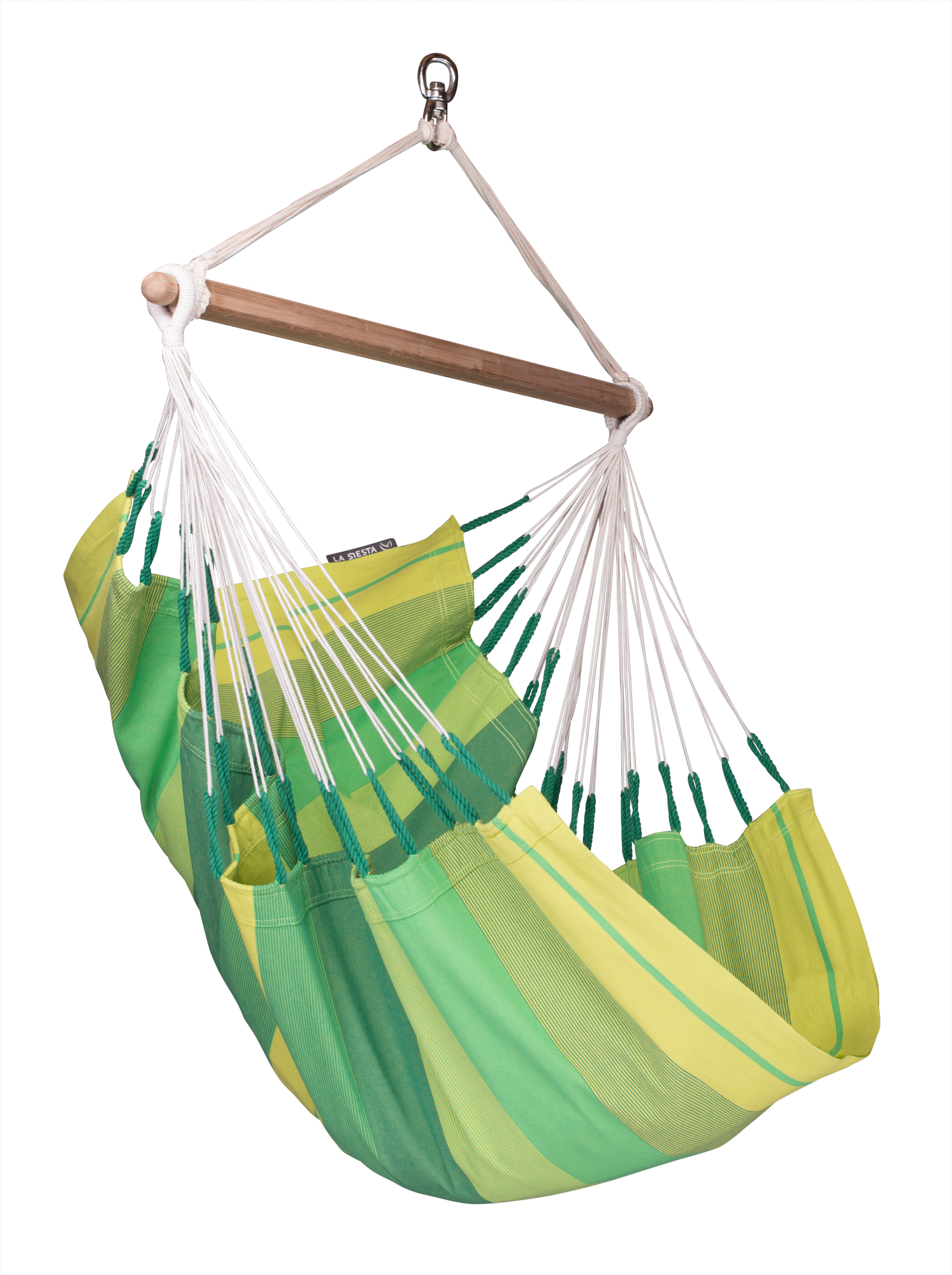 Chaise-hamac avec joyeux motif rayé vert (photo) Chaise-hamac avec joyeux motif rayé vert