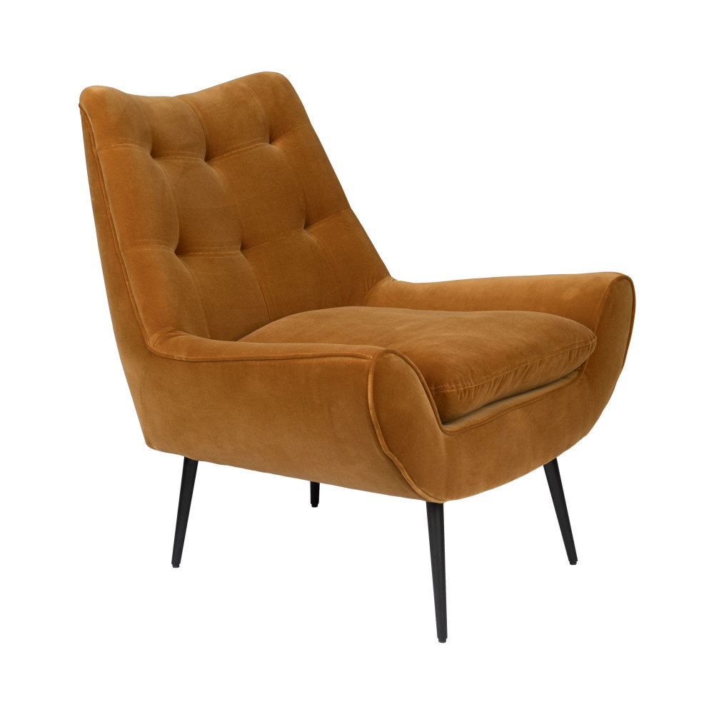 Fauteuil en tissu marron Fauteuil en tissu marron