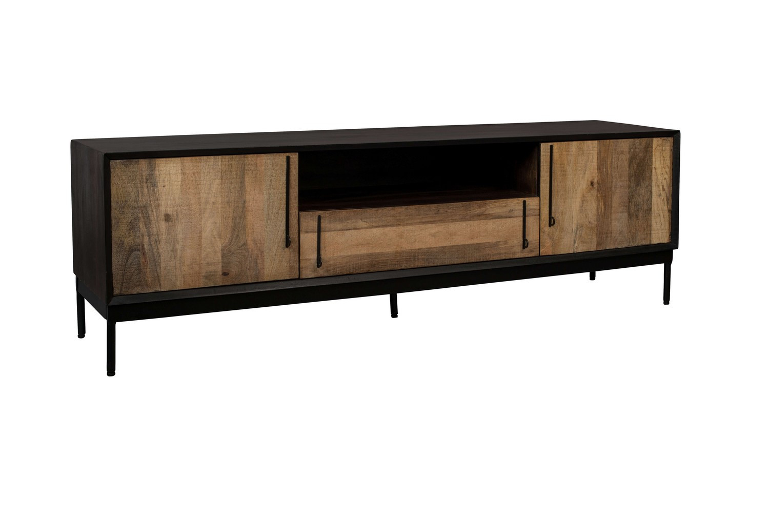 Meuble TV en bois et acier