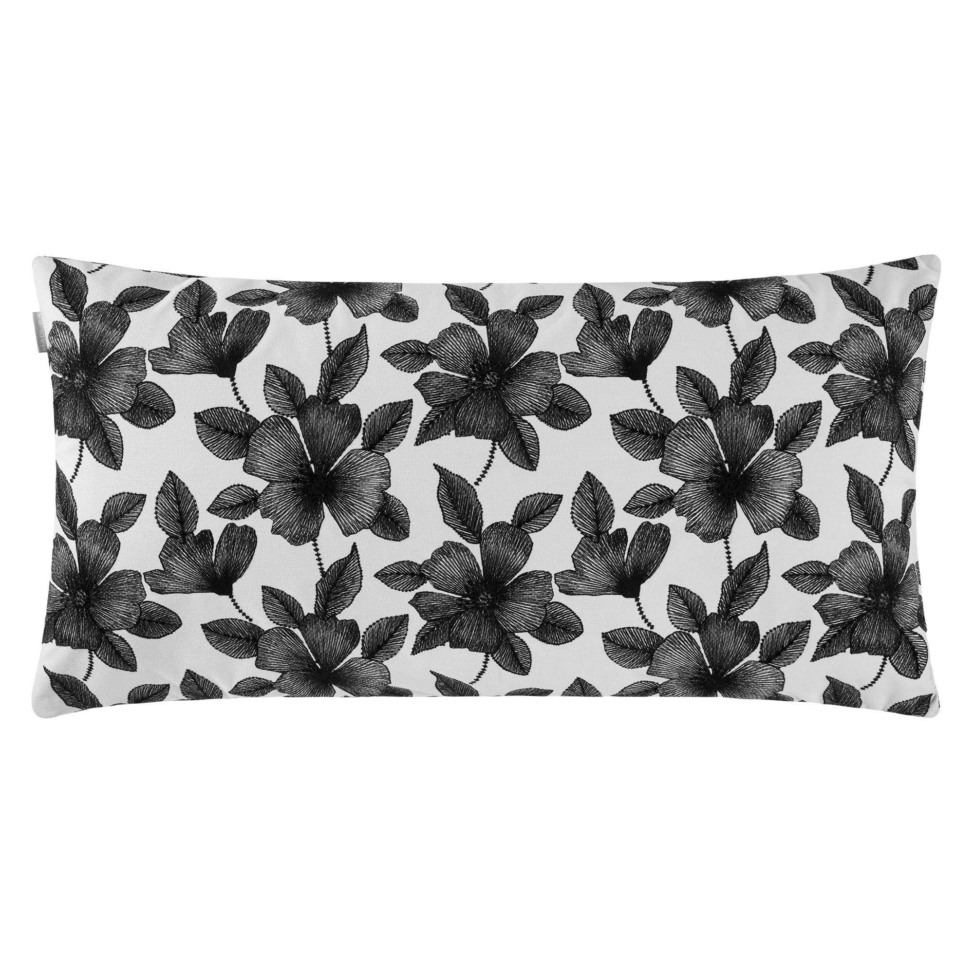 Housse de coussin 55x110 cm Blanc et noir Housse de coussin 55x110 cm Blanc et noir