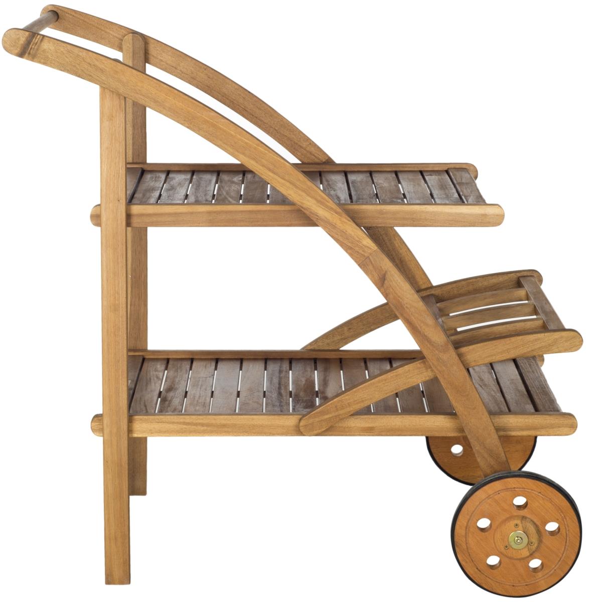 Chariot d'extérieur en Bois d'acacia Beige