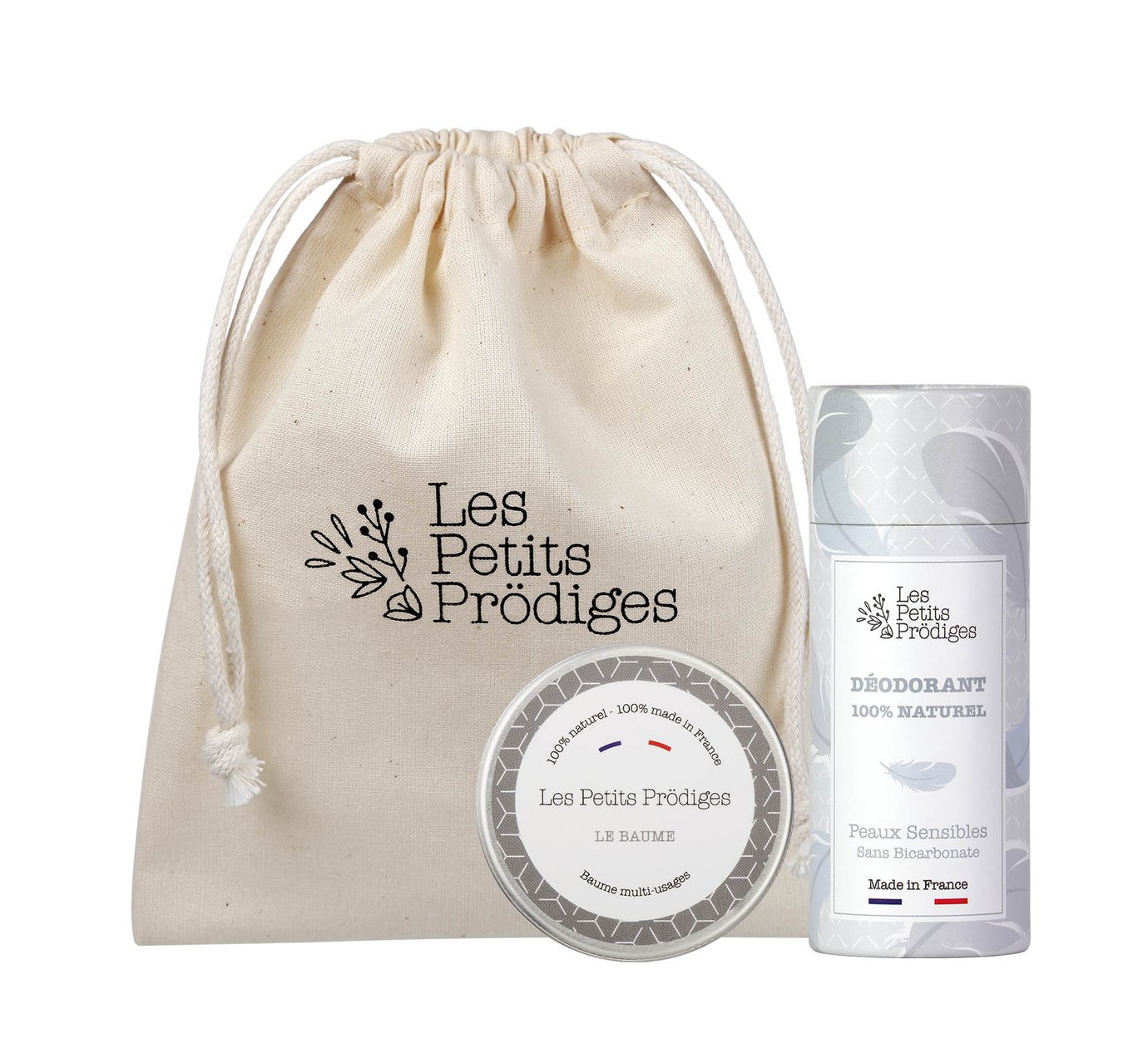 Coffret duo déodorant peaux sensibles et baume multi-usages 30ml (photo) Coffret duo déodorant peaux sensibles et baume multi-usages 30ml
