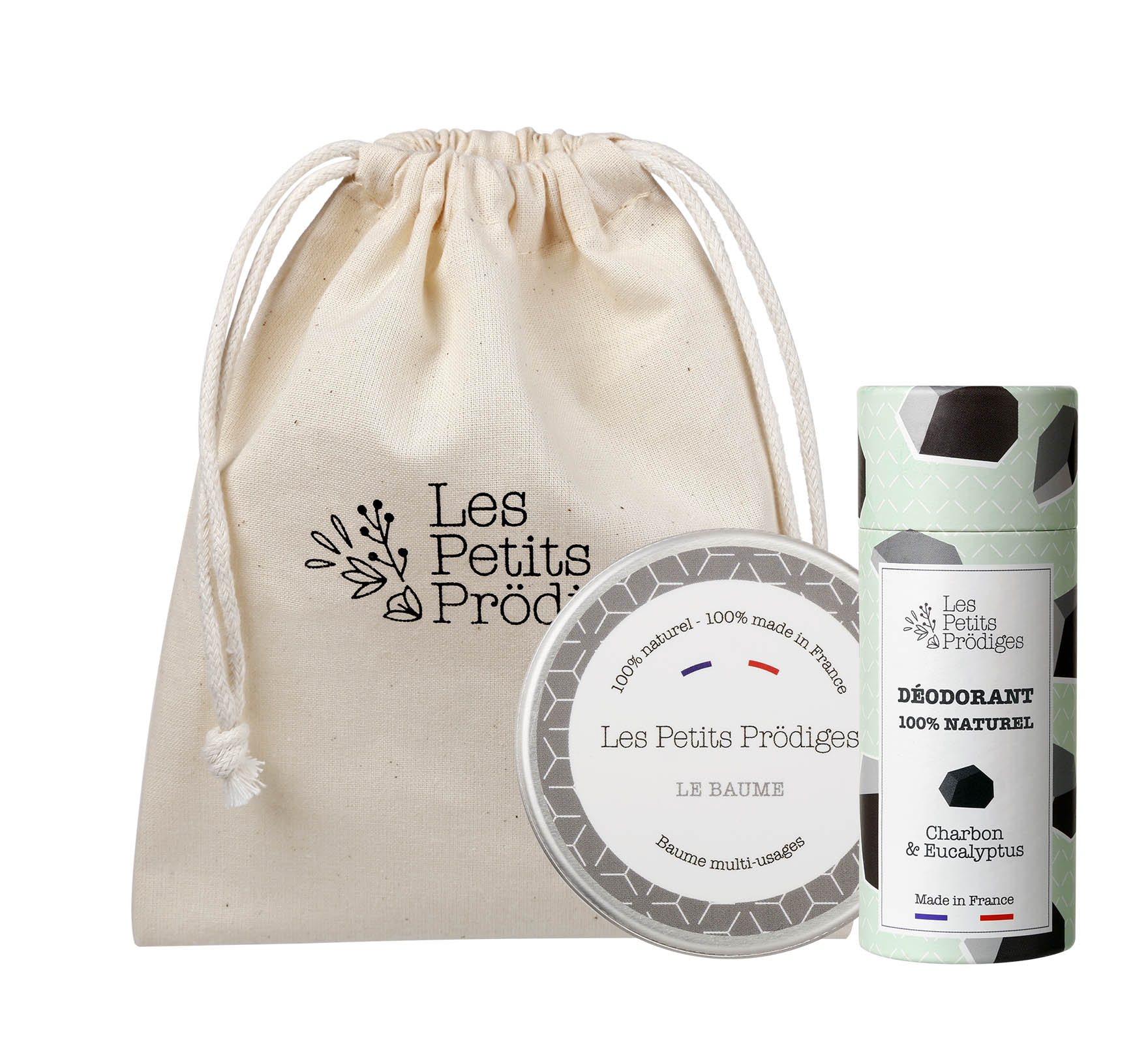 Coffre duo déodorant charbon et baume naturel 100ml (photo) Coffre duo déodorant charbon et baume naturel 100ml