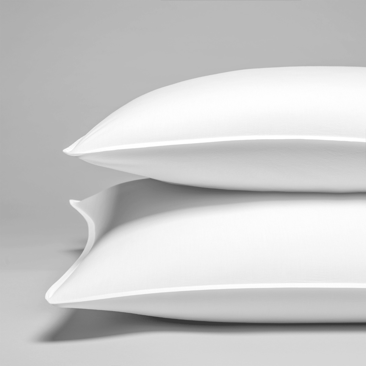 Taie d’oreiller percale lavée de coton peigné 120 fils 65x65 Taie d’oreiller percale lavée de coton peigné 120 fils 65x65