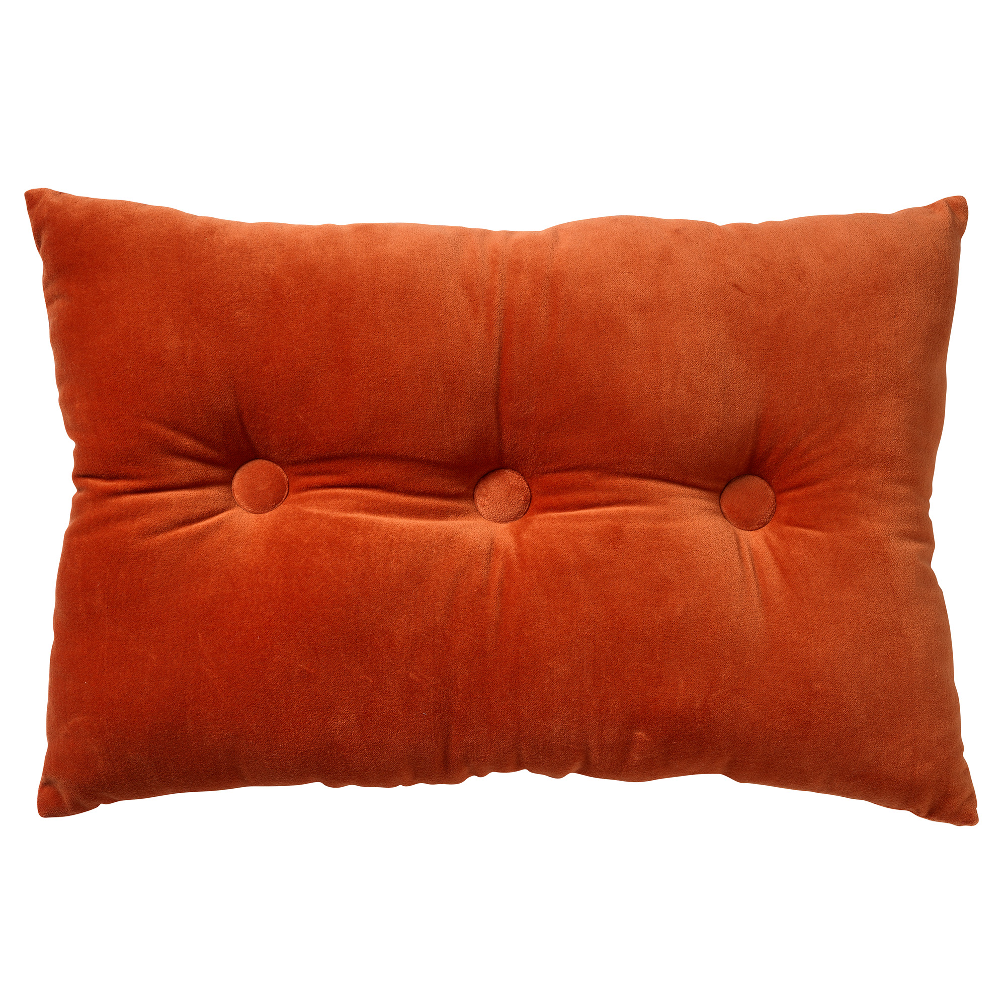 Coussin - orange en velours 40x60 cm uni