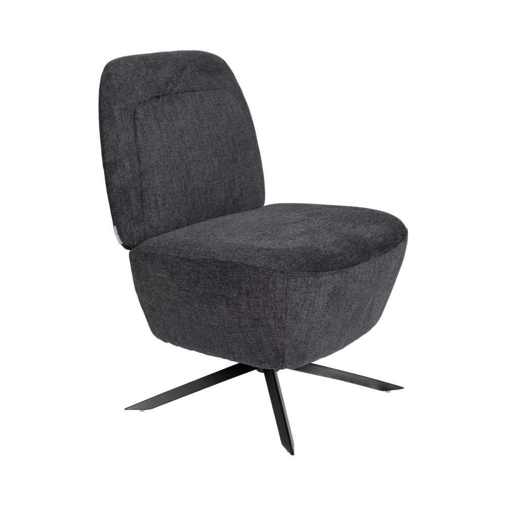 Fauteuil Lounge en tissu gris Fauteuil Lounge en tissu gris