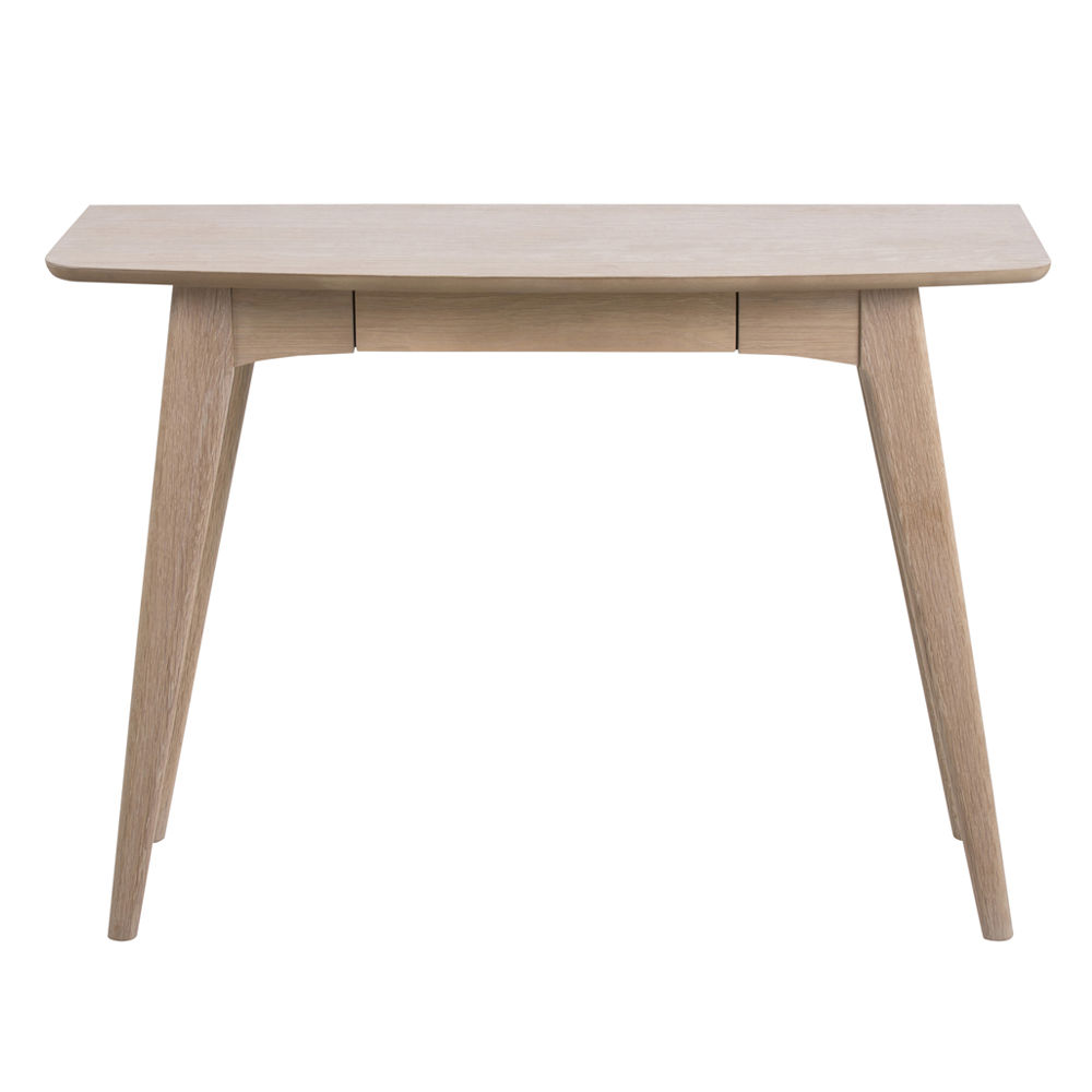 Bureau avec tiroir minimaliste chêne blanchi Bureau avec tiroir minimaliste chêne blanchi