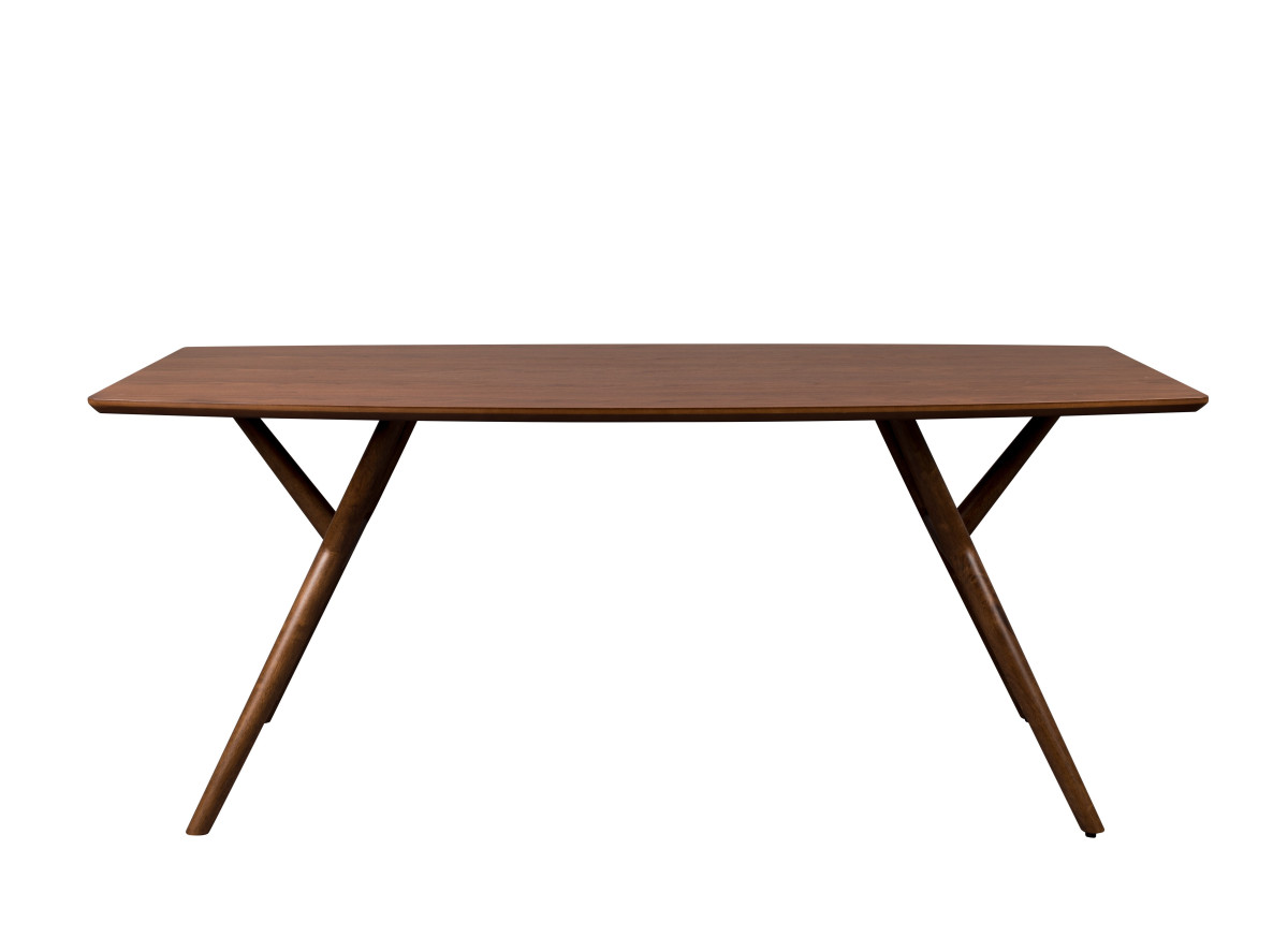 Table à manger en bois 180x90cm bois foncé Table à manger en bois 180x90cm bois foncé
