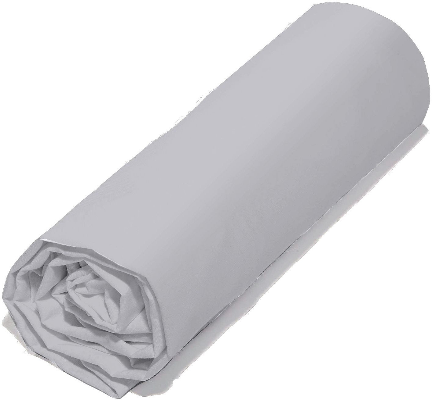 Drap Housse coton gris 140x200 cm (photo) Drap Housse coton gris 140x200 cm