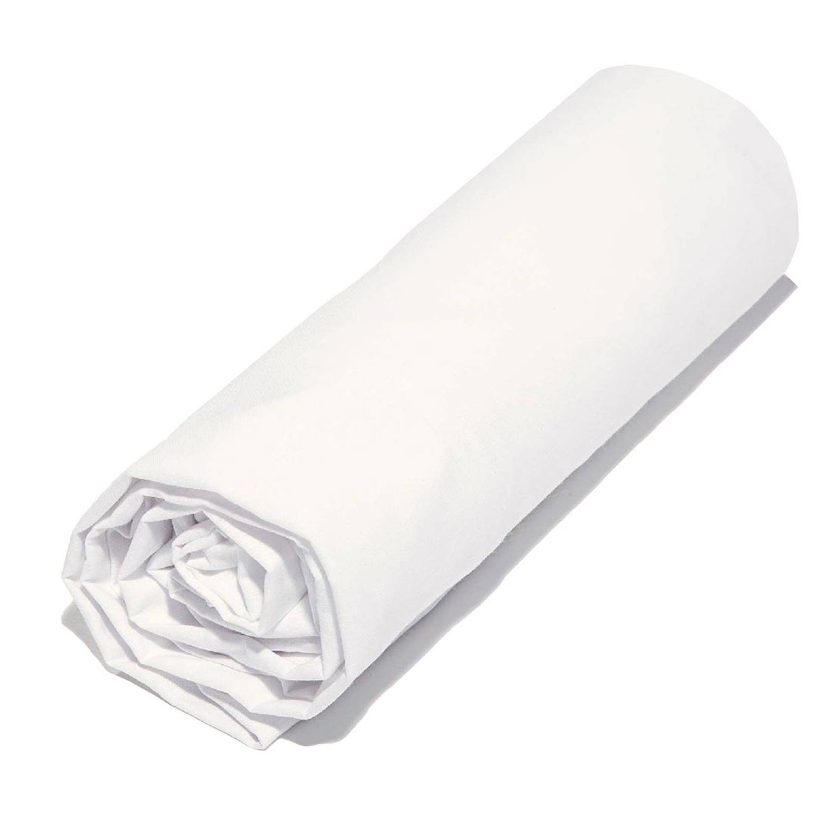 Drap Housse coton blanc 90x200 cm (photo) Drap Housse coton blanc 90x200 cm