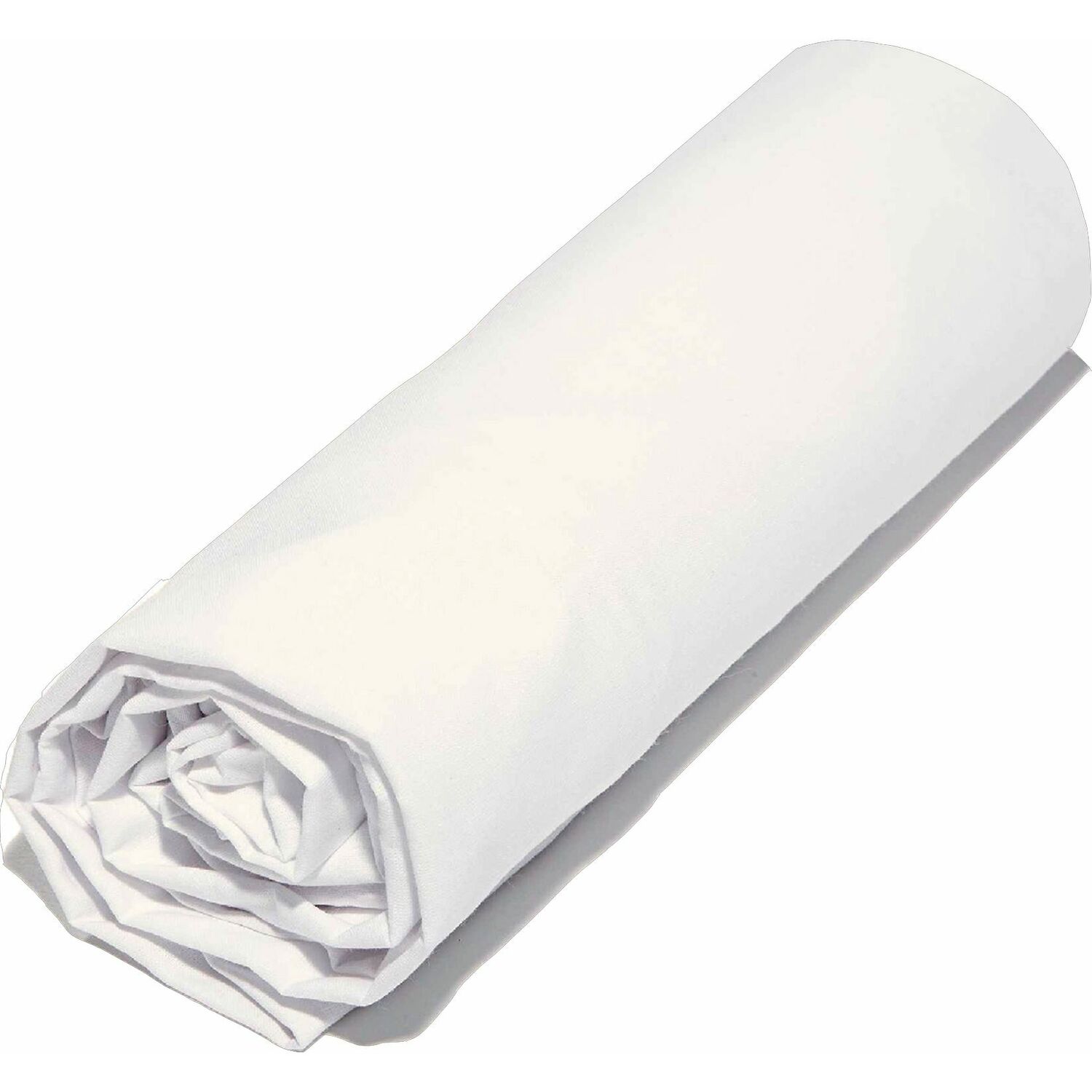 Drap Housse coton blanc 140x200 cm (photo) Drap Housse coton blanc 140x200 cm