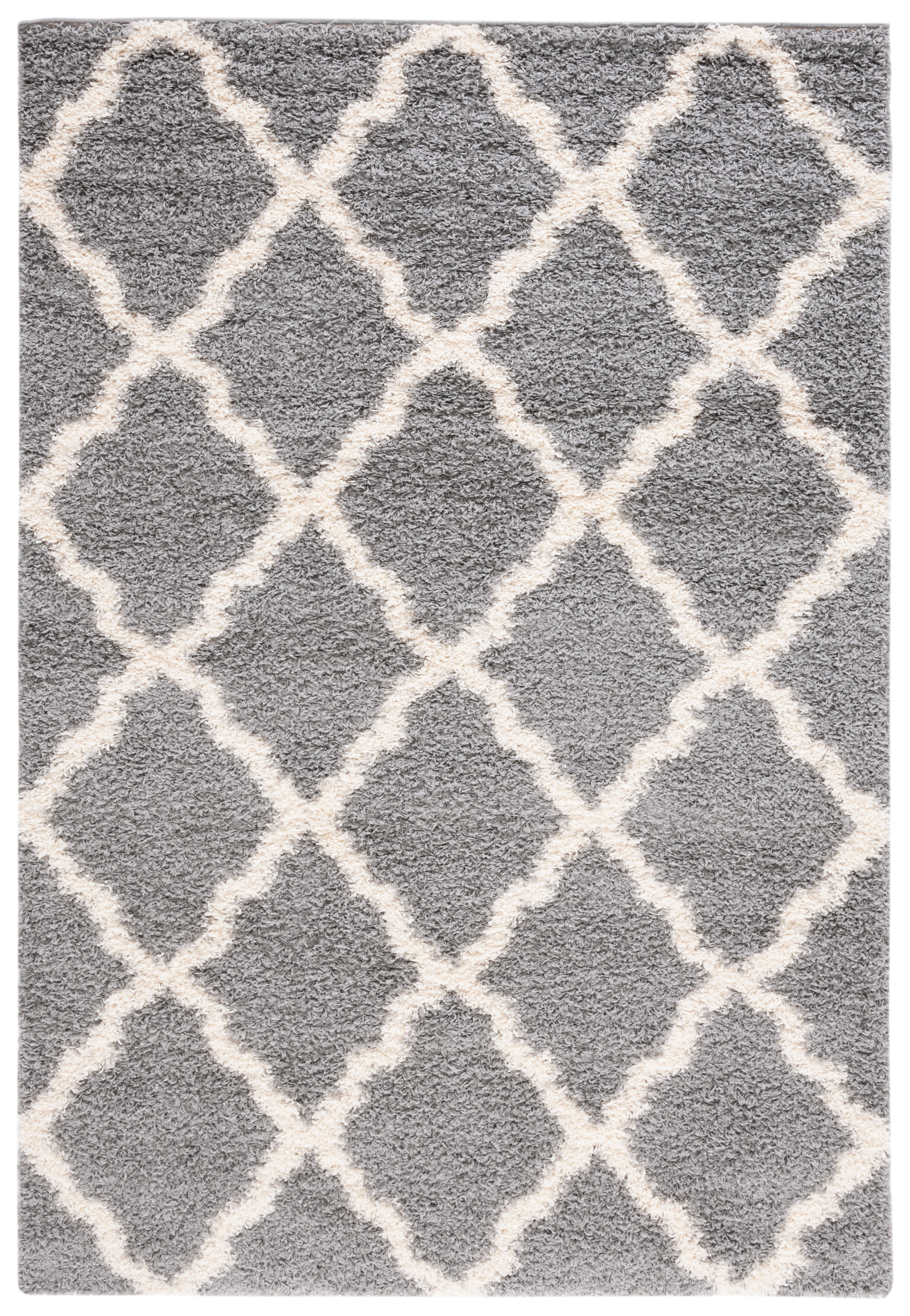 Tapis de salon contemporain gris et ivoire 182x274 Tapis de salon contemporain gris et ivoire 182x274