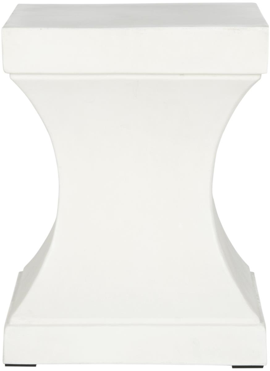 Tabouret intérieur/extérieur en ciment ivoire Tabouret intérieur/extérieur en ciment ivoire
