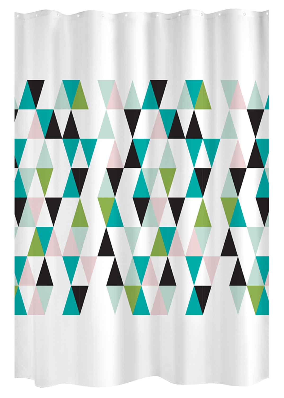 Rideau de douche tendance scandinave polyester multicolore x