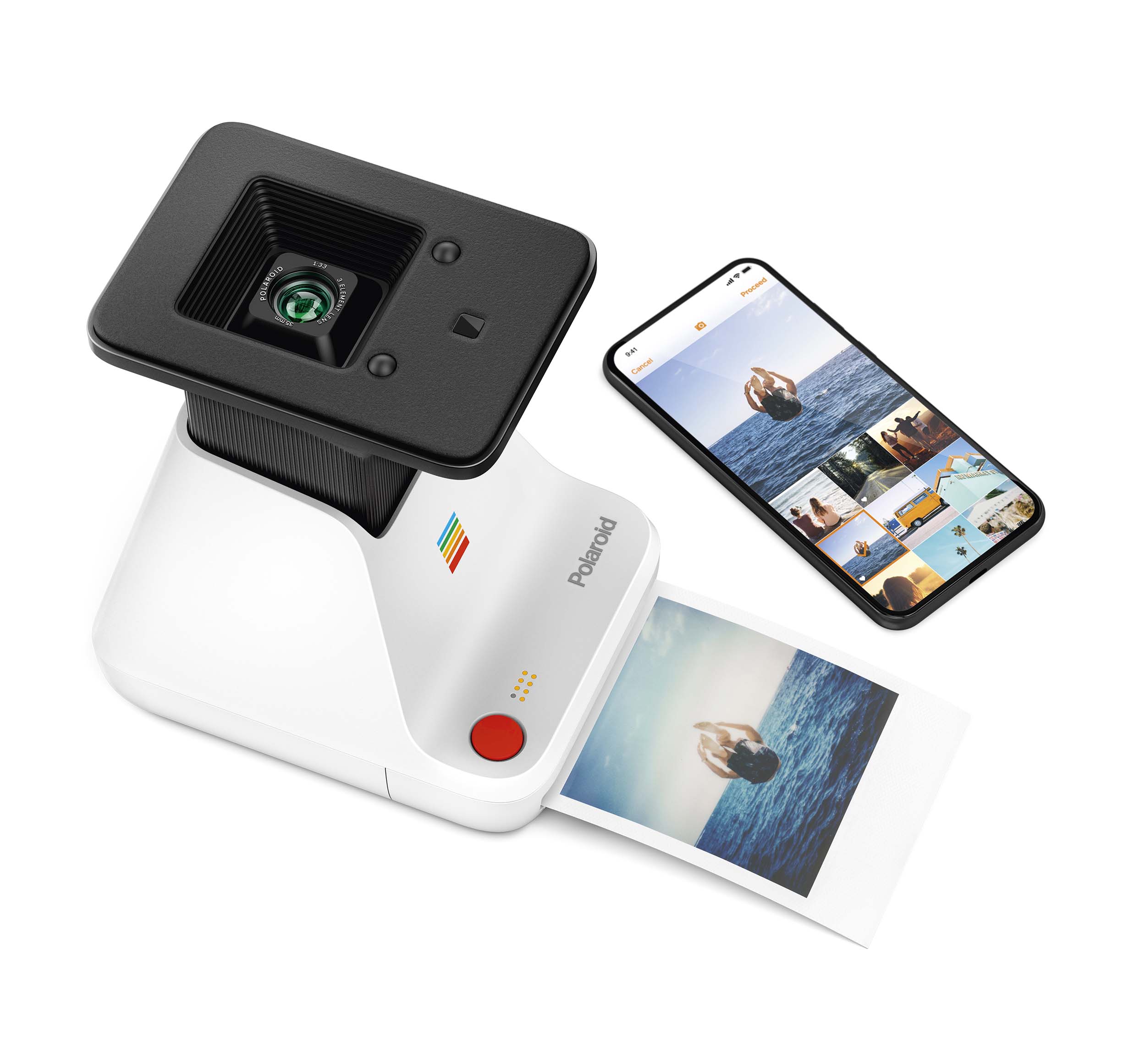 Imprimante photo instantanée Polaroid Lab blanc (photo) Imprimante photo instantanée Polaroid Lab blanc