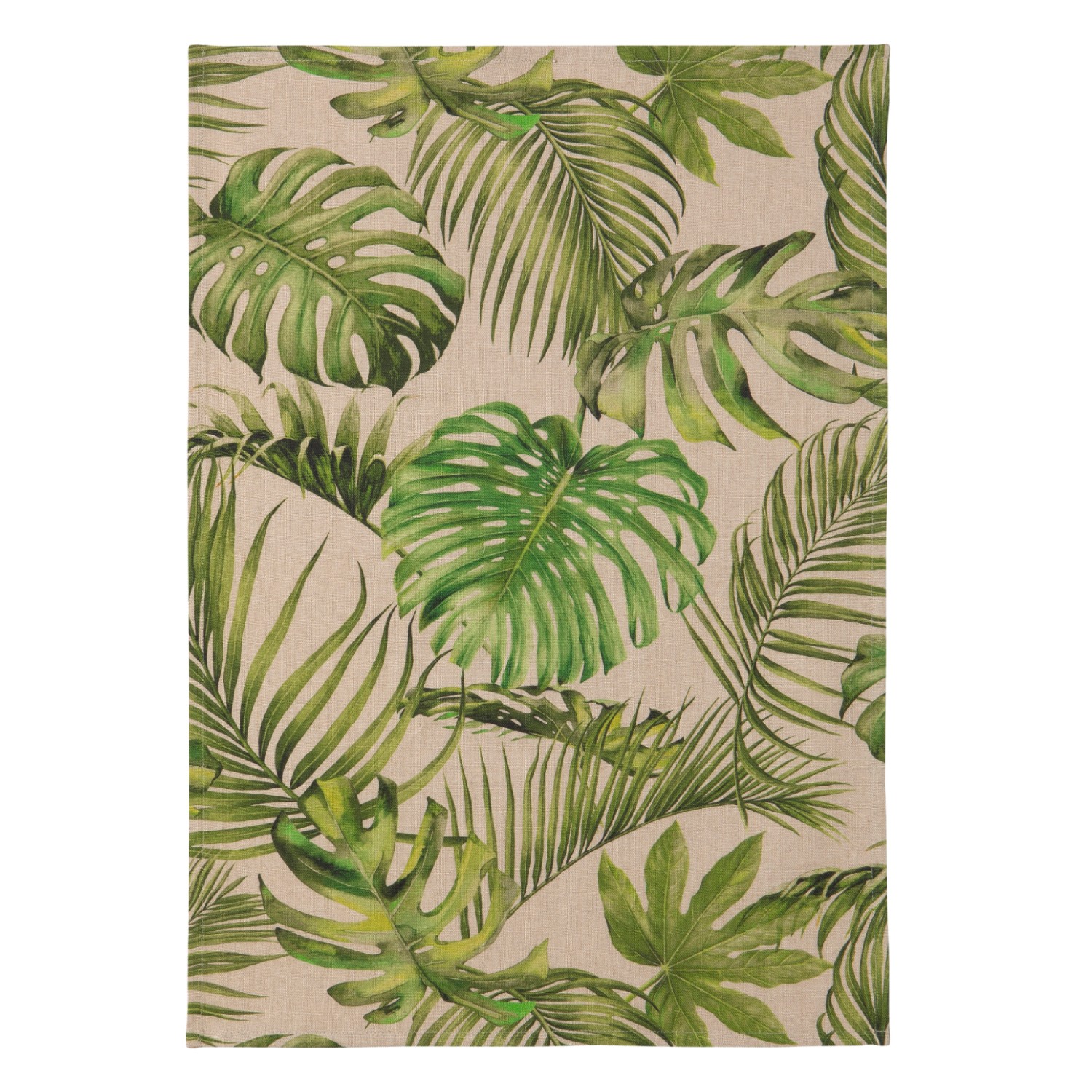 Torchon jungle en lin 50x75 Torchon jungle en lin 50x75
