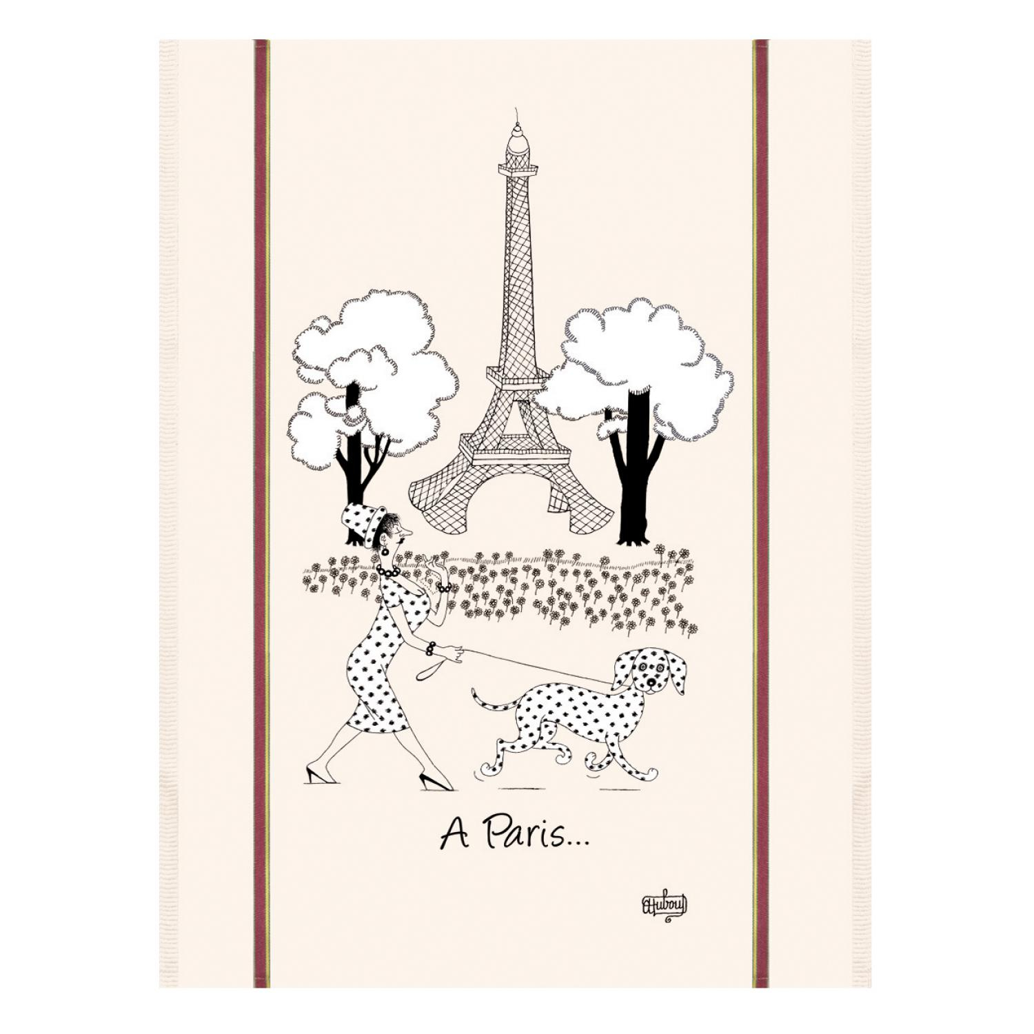 Torchon dubout mode de paris en coton ecru 60 x 80 Torchon dubout mode de paris en coton ecru 60 x 80