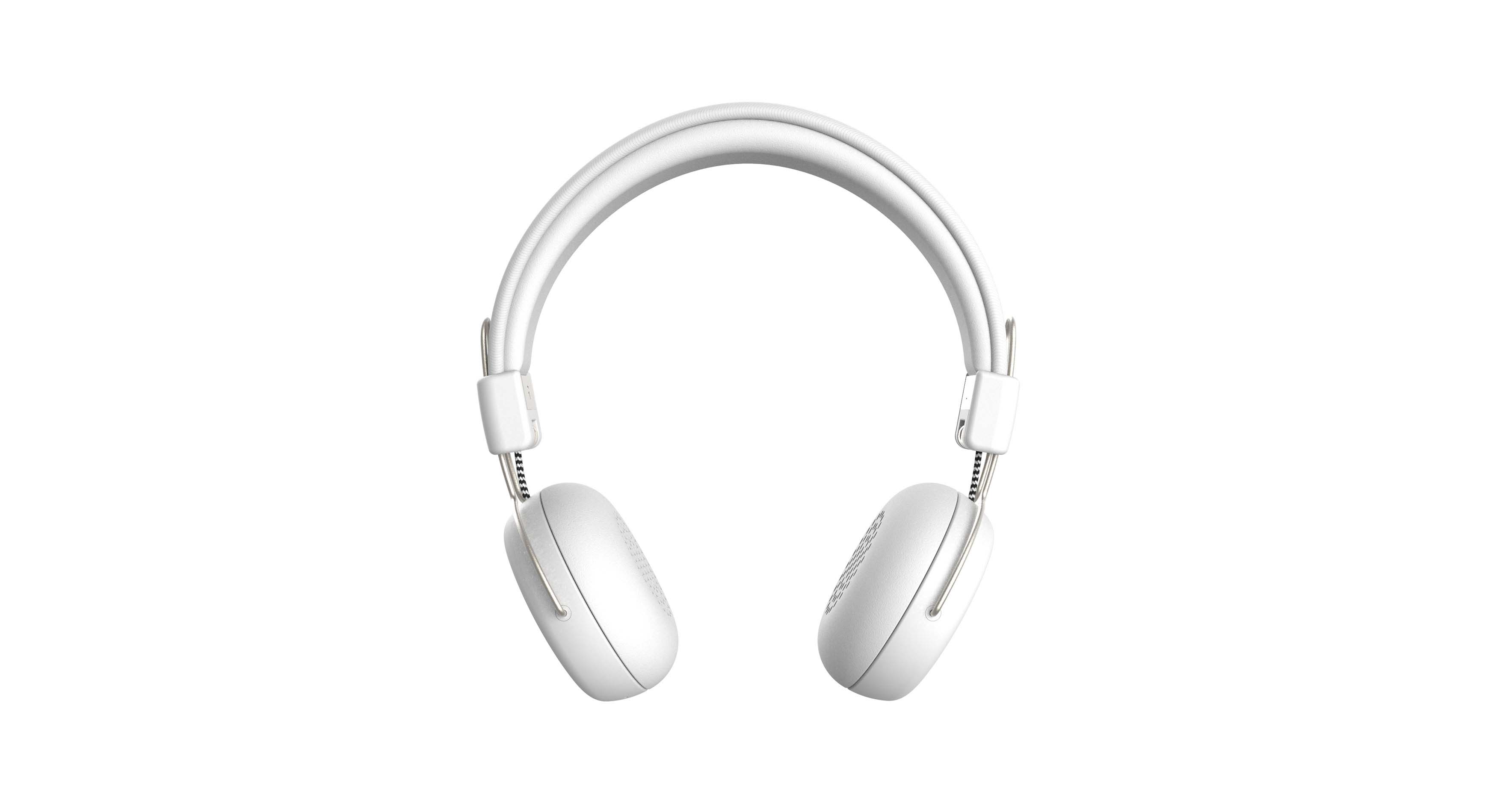 Casque audio bluetooth blanc (photo) Casque audio bluetooth blanc