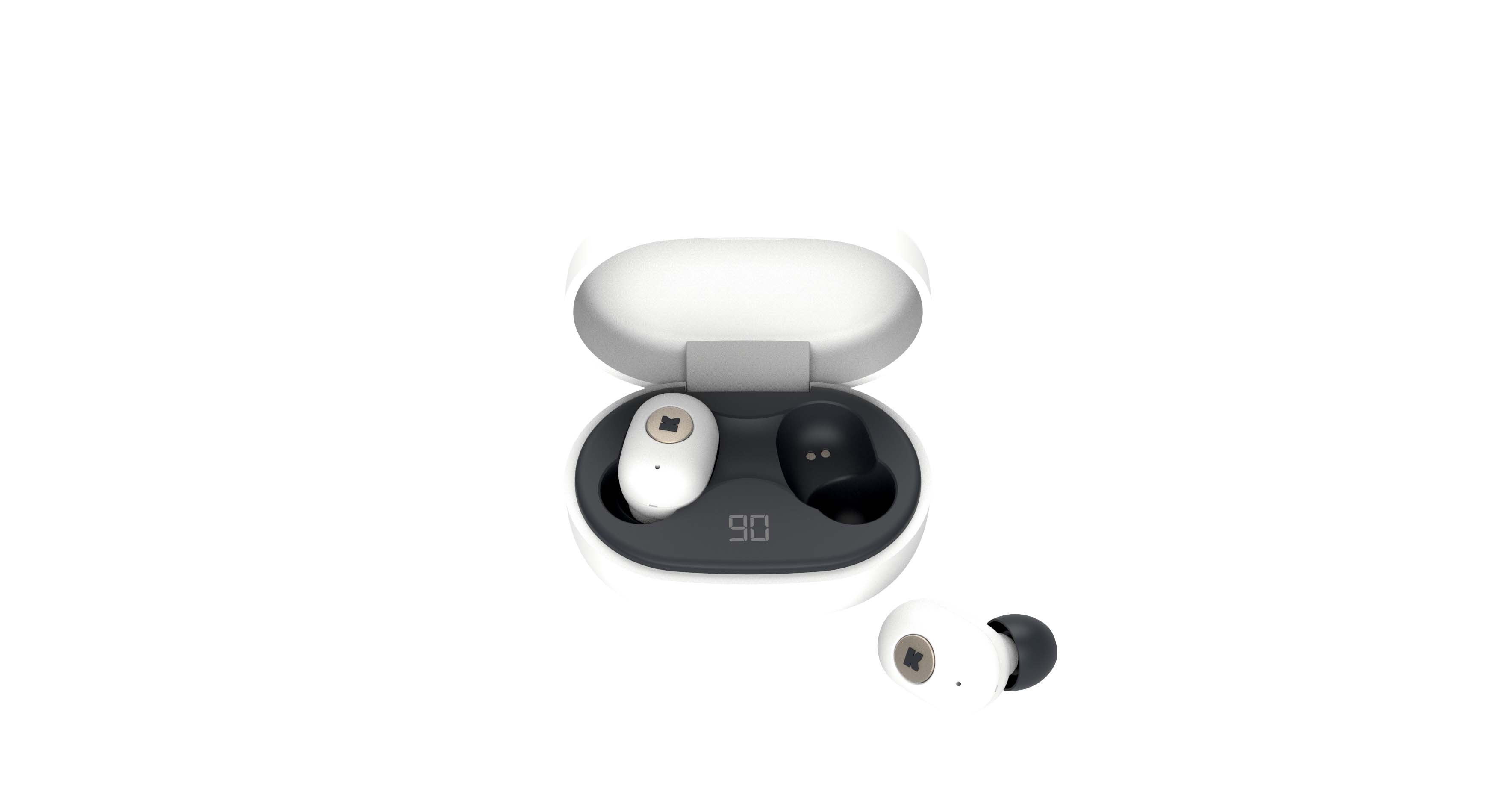 Écouteurs bluetooth TWS blanc (photo) Écouteurs bluetooth TWS blanc