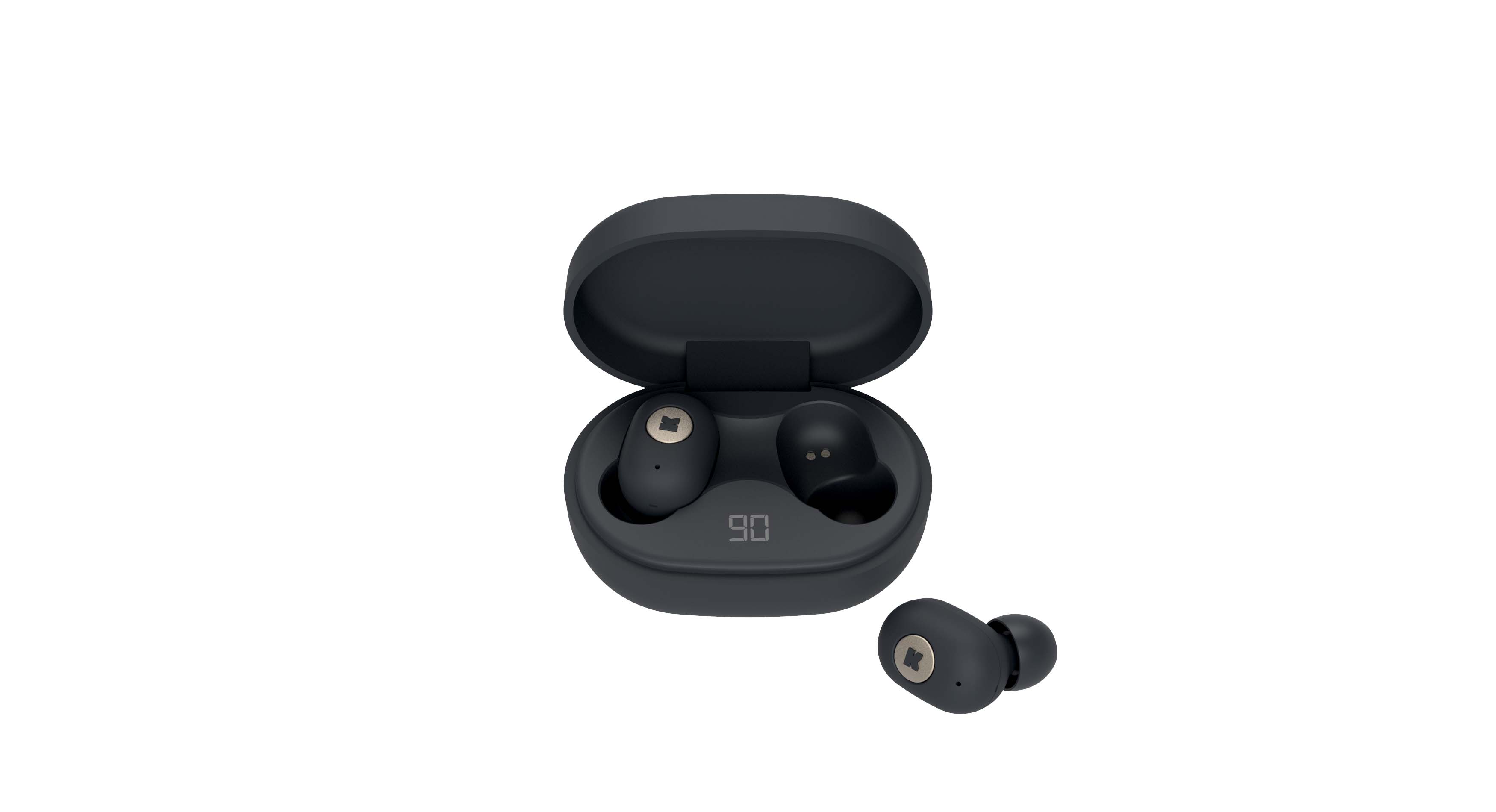 Écouteurs bluetooth TWS noir (photo) Écouteurs bluetooth TWS noir