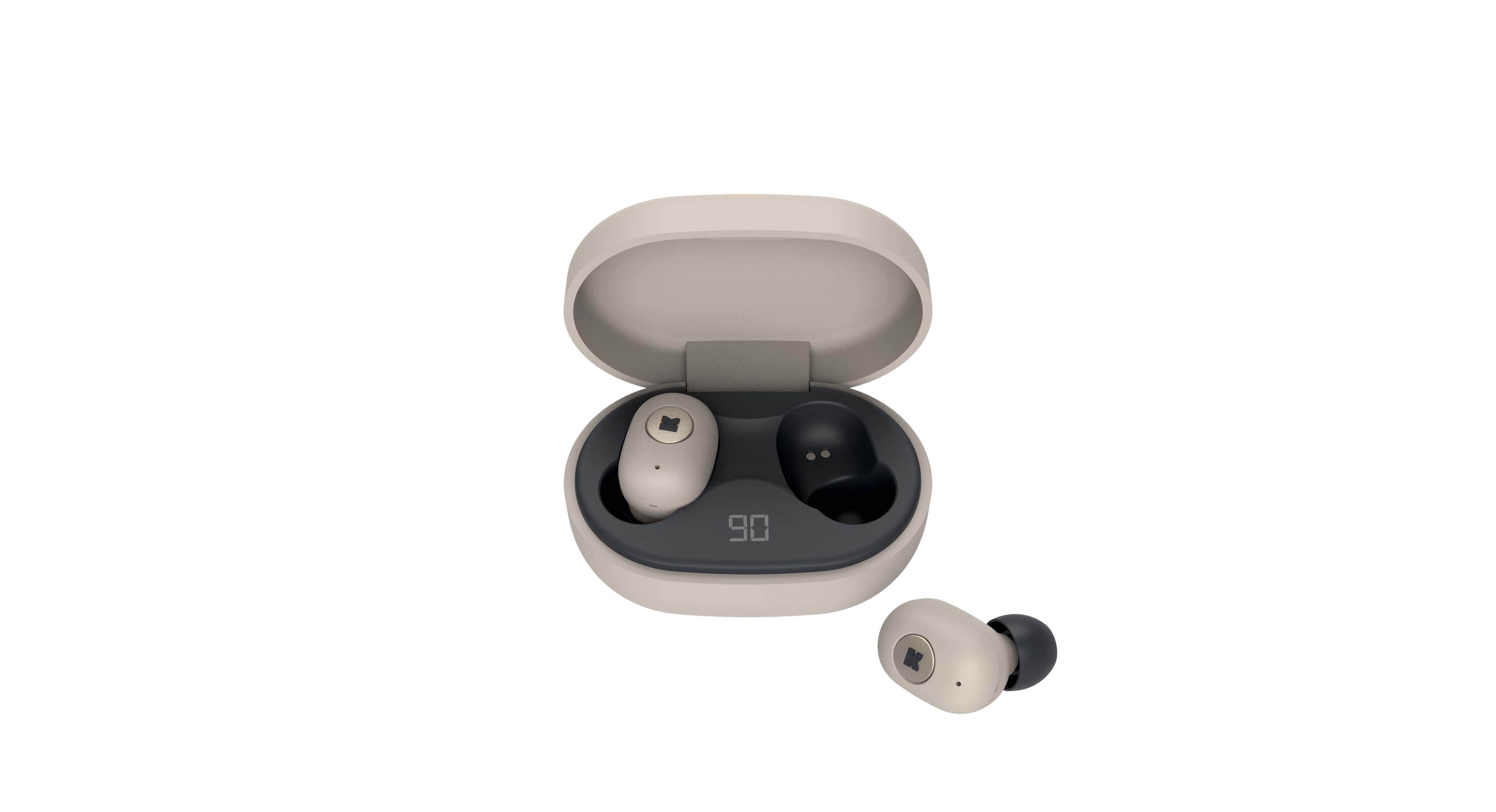 Écouteurs bluetooth TWS ivoire (photo) Écouteurs bluetooth TWS ivoire
