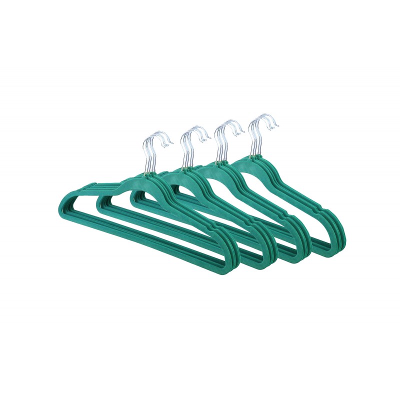20 cintres turquoise velours anti-dérapant 20 cintres turquoise velours anti-dérapant