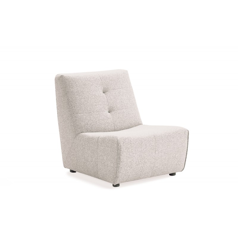 Chauffeuse module blanc beige pour canapé (photo) Chauffeuse module blanc beige pour canapé