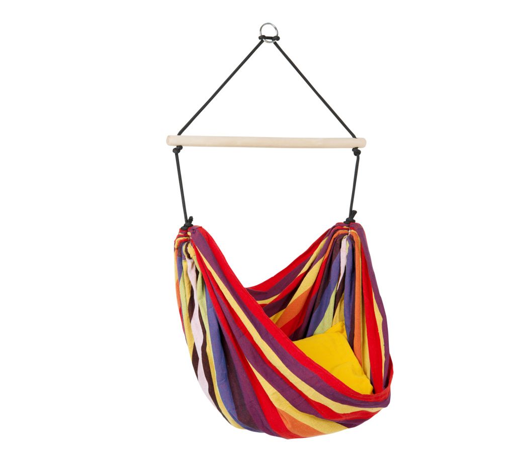 Chaise hamac pour enfant en tissu multicolore (photo) Chaise hamac pour enfant en tissu multicolore