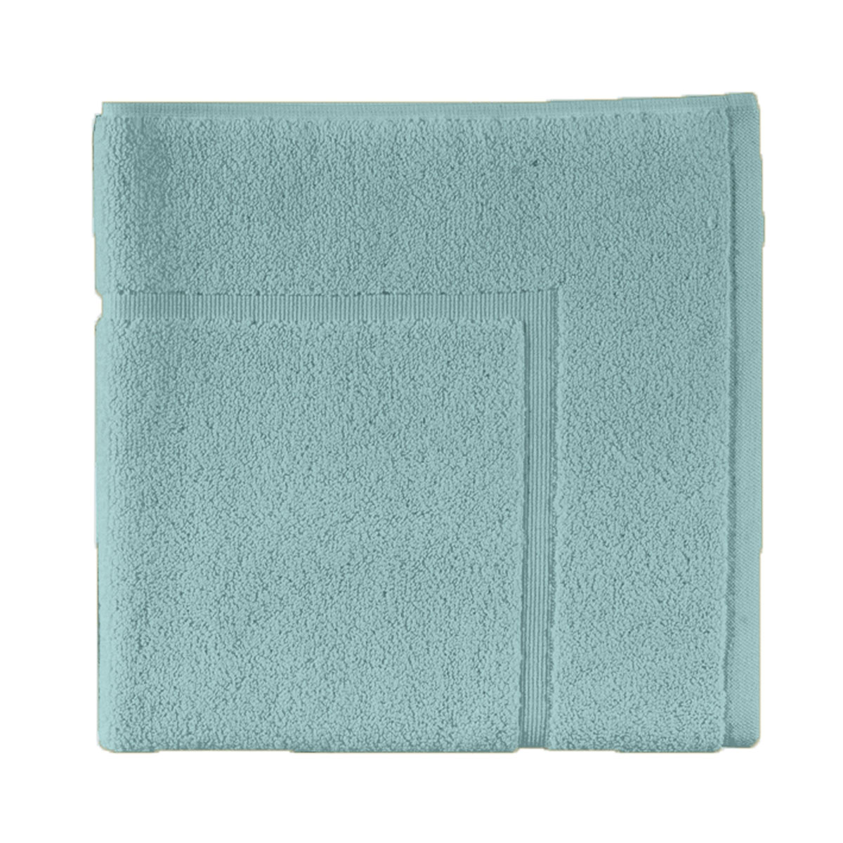 Tapis de bain uni en coton gris Plume 60x60 Tapis de bain uni en coton gris Plume 60x60