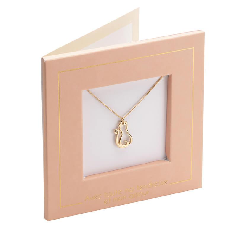 Carte bijou collier chaton (photo) Carte bijou collier chaton