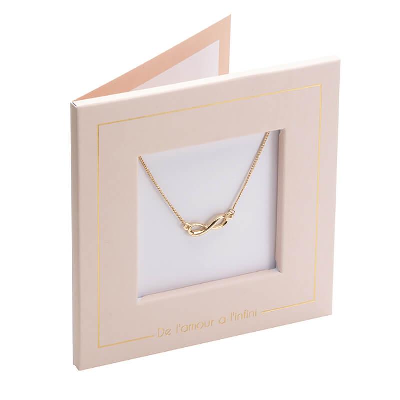Carte bijou collier signe infini (photo) Carte bijou collier signe infini