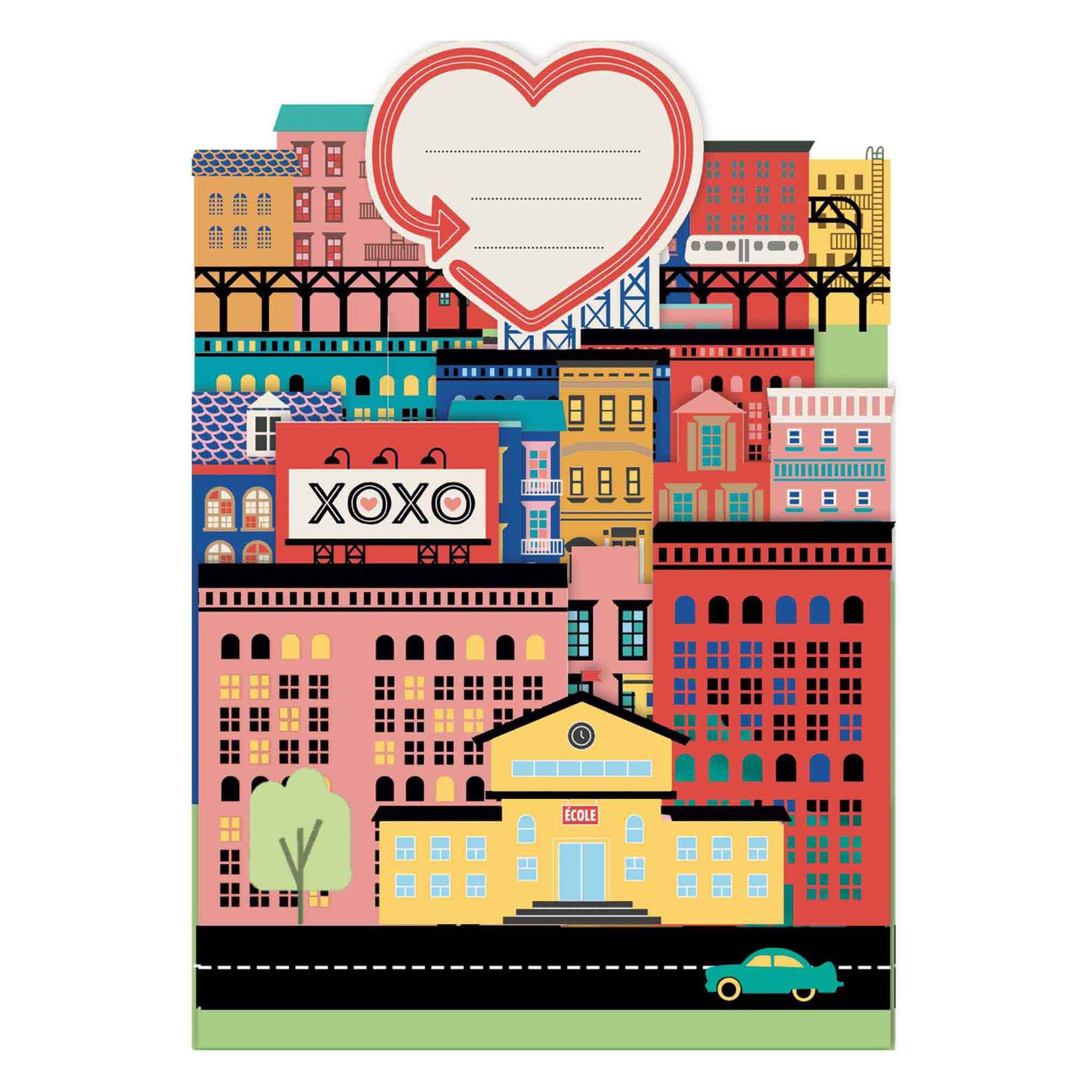 Carte pop-up 3d city Carte pop-up 3d city