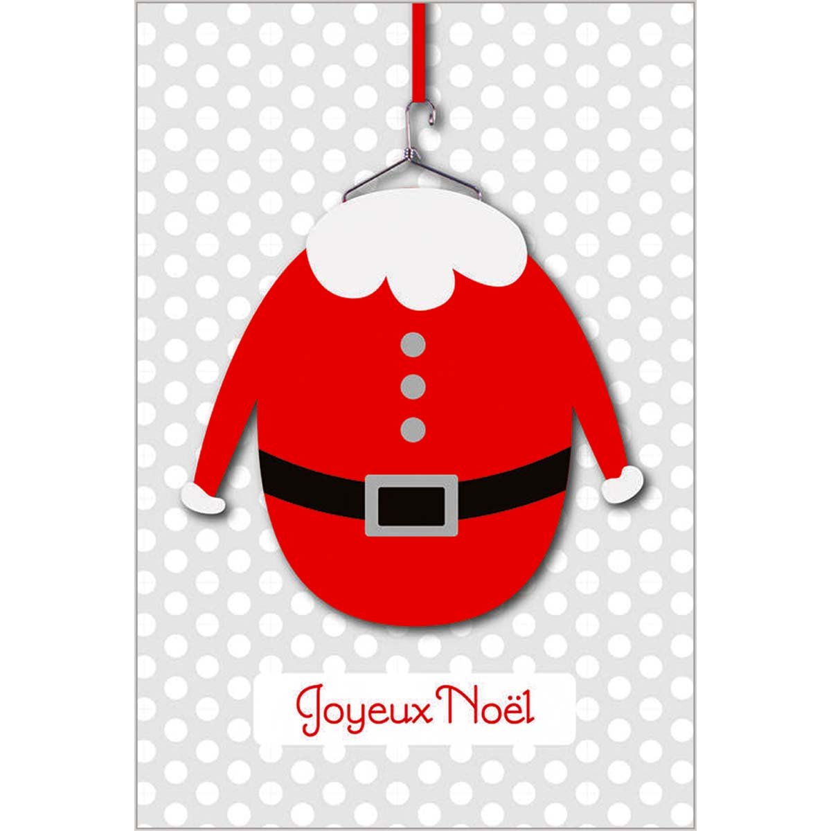 Carte de voeux costume de père noël (photo) Carte de voeux costume de père noël