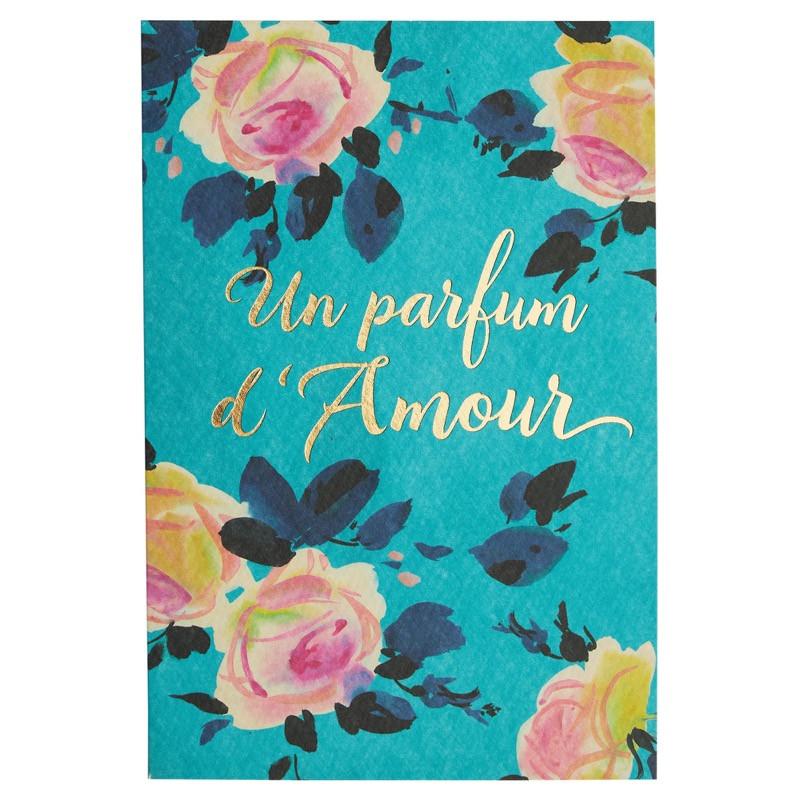 Carte de voeux un parfum d'amour Carte de voeux un parfum d'amour