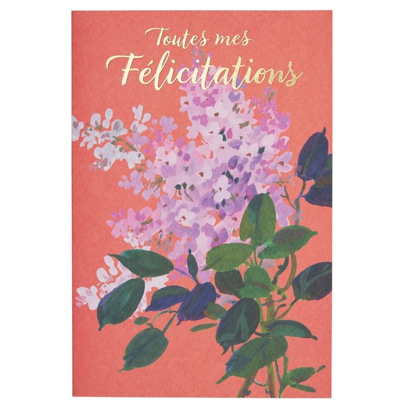 Carte de voeux toutes mes félicitations Carte de voeux toutes mes félicitations