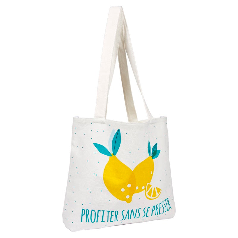 Tote bag coton citrons Tote bag coton citrons