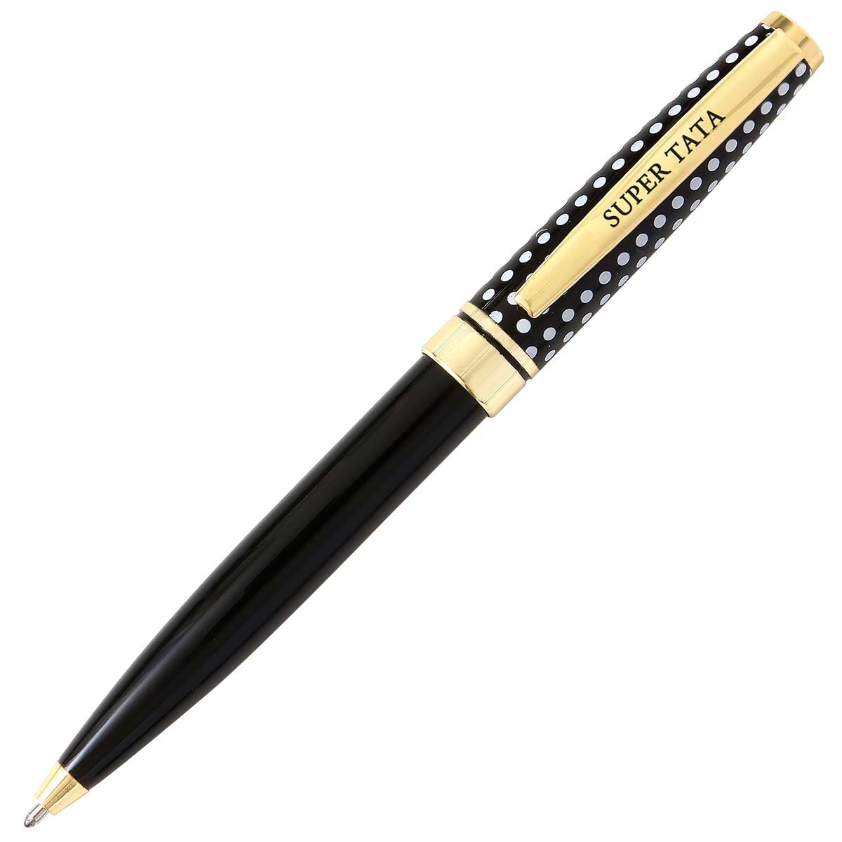 Stylo bille noir rétractable super tata Stylo bille noir rétractable super tata