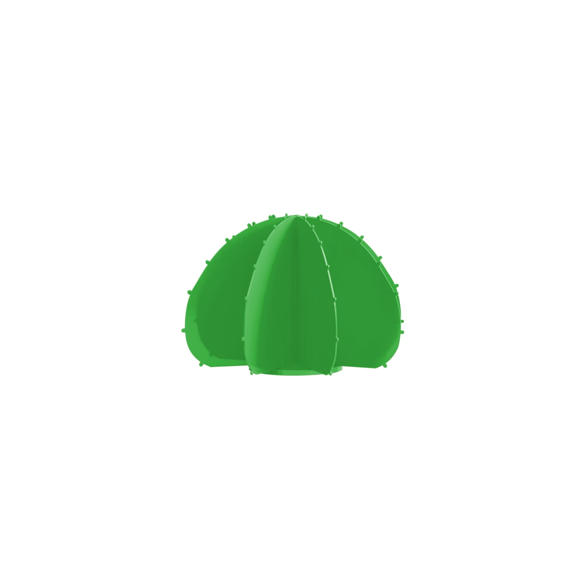 Cactus boule mini en aluminium vert D22cm (photo) Cactus boule mini en aluminium vert D22cm