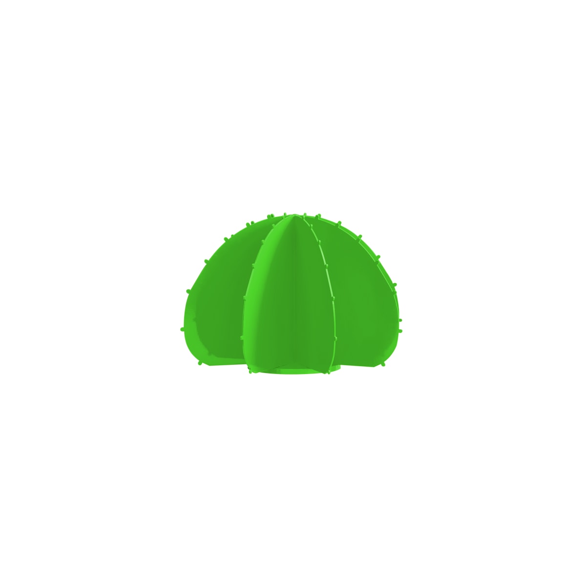 Cactus boule mini en aluminium vert clair D22cm (photo) Cactus boule mini en aluminium vert clair D22cm