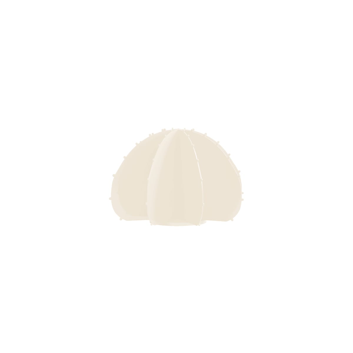 Cactus boule mini en aluminium blanc D22cm (photo) Cactus boule mini en aluminium blanc D22cm
