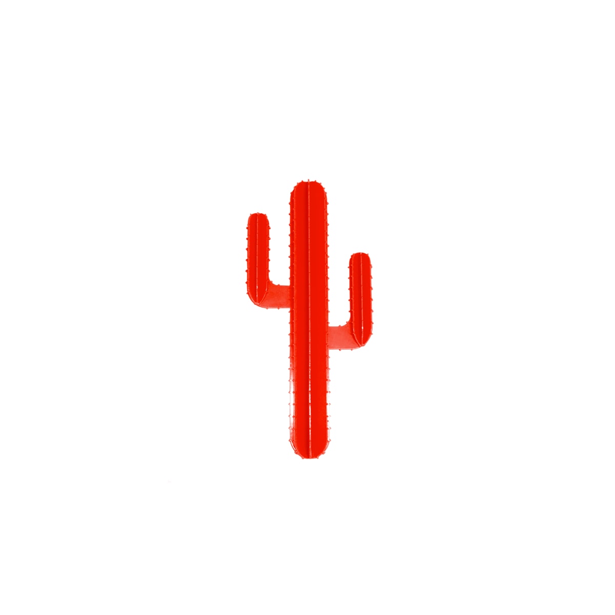 Cactus mural en aluminium rouge H50cm Cactus mural en aluminium rouge H50cm