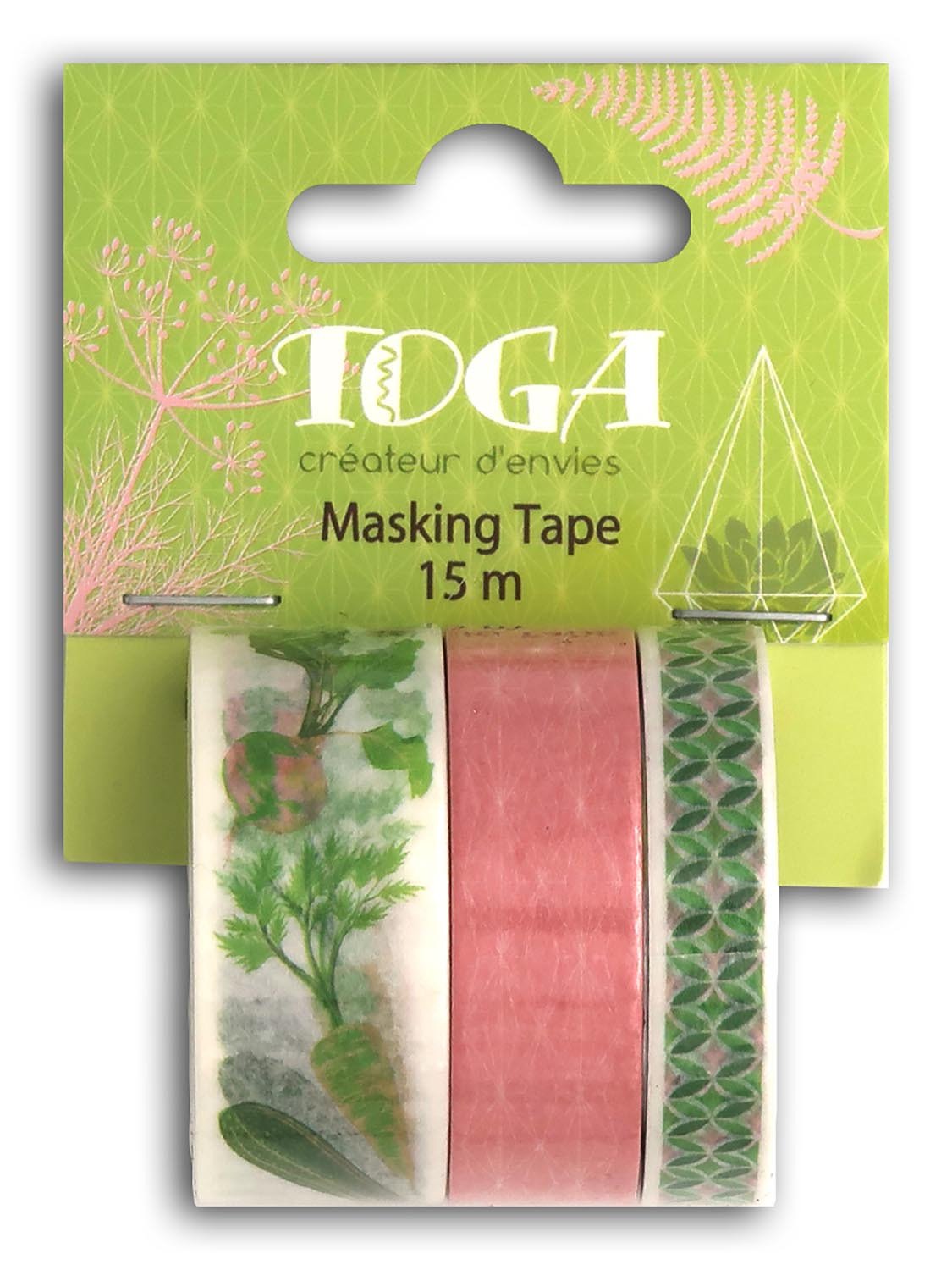 Masking tape motif floral