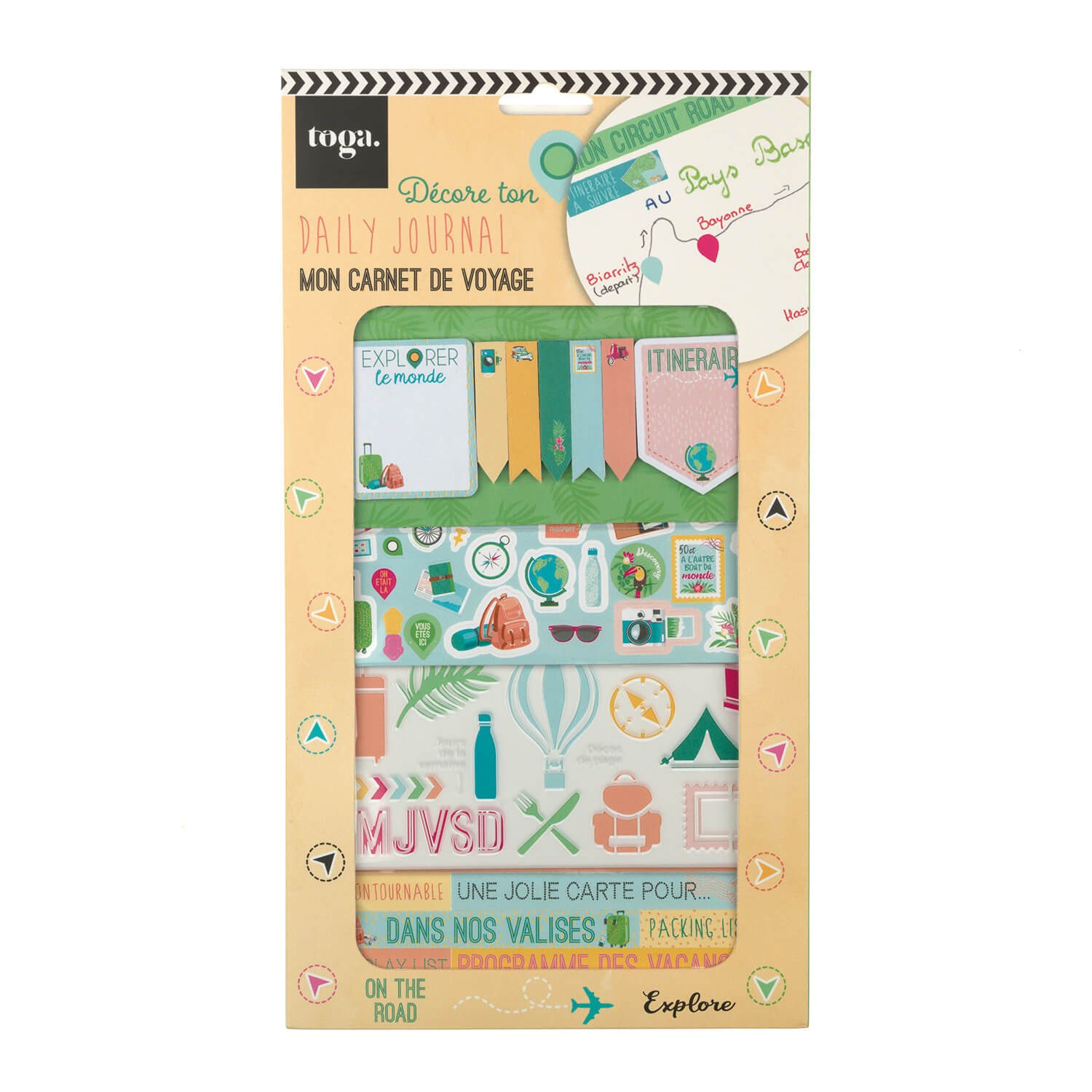 Kit de décoration bullet journal voyage Kit de décoration bullet journal voyage