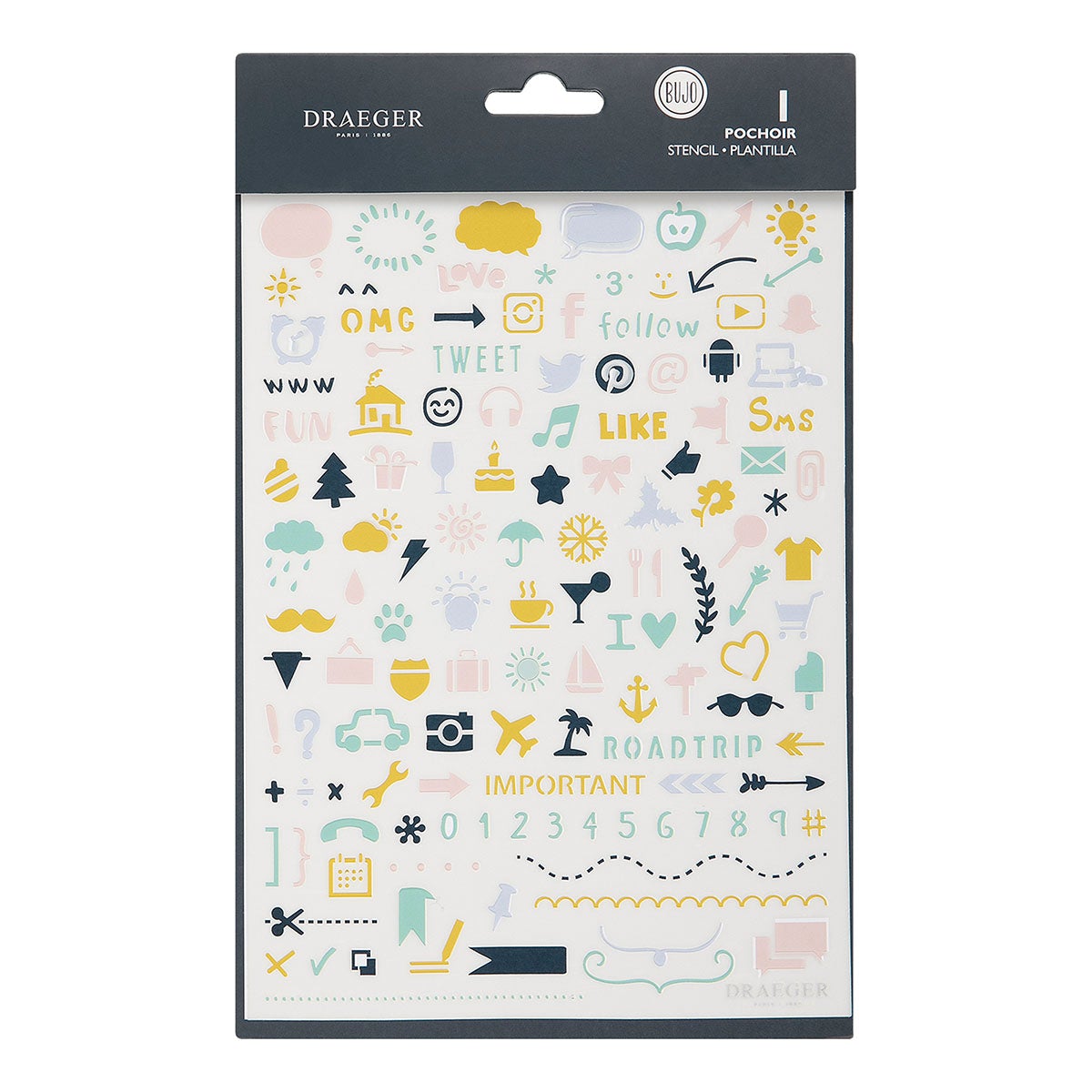 Pochoir bullet journal icones Pochoir bullet journal icones