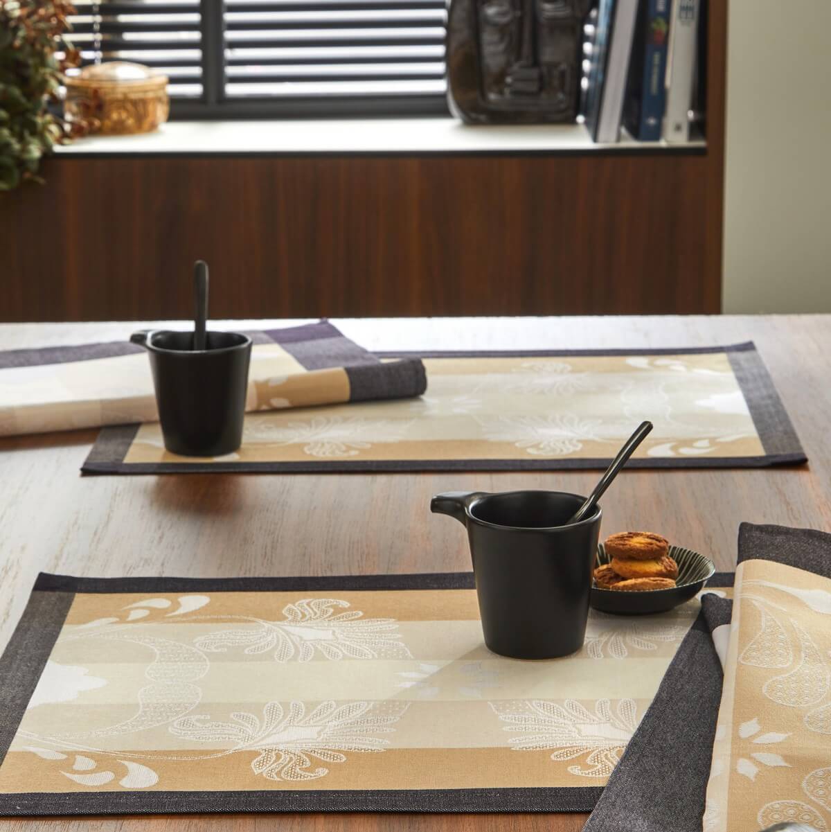 Set de table en coton leopard 50 x 36 Set de table en coton leopard 50 x 36