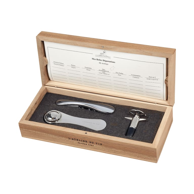 Coffret Sommelier noyer massif marron Coffret Sommelier noyer massif marron