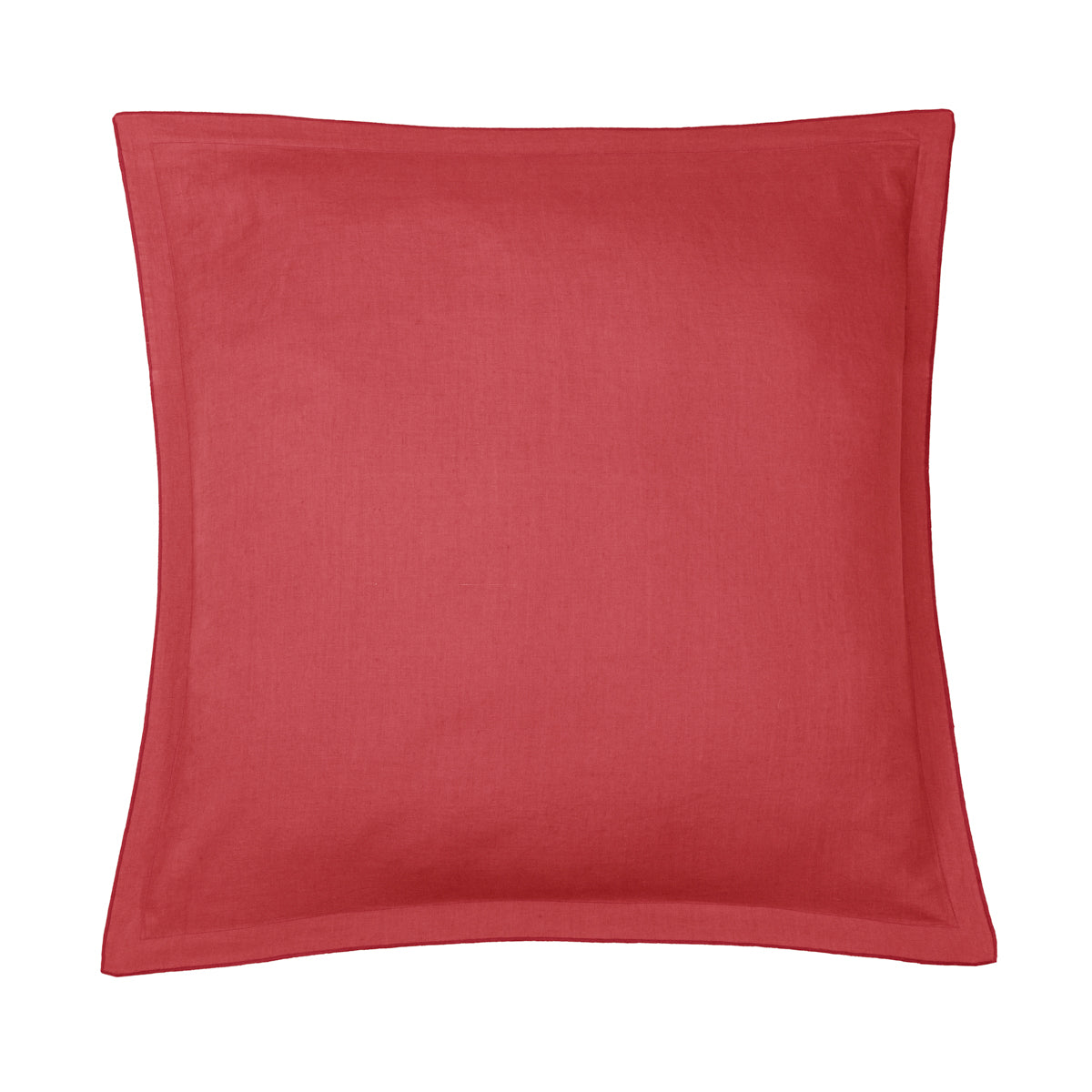 Taie d'oreiller en lin lavé 65x65 Rose framboise Taie d'oreiller en lin lavé 65x65 Rose framboise