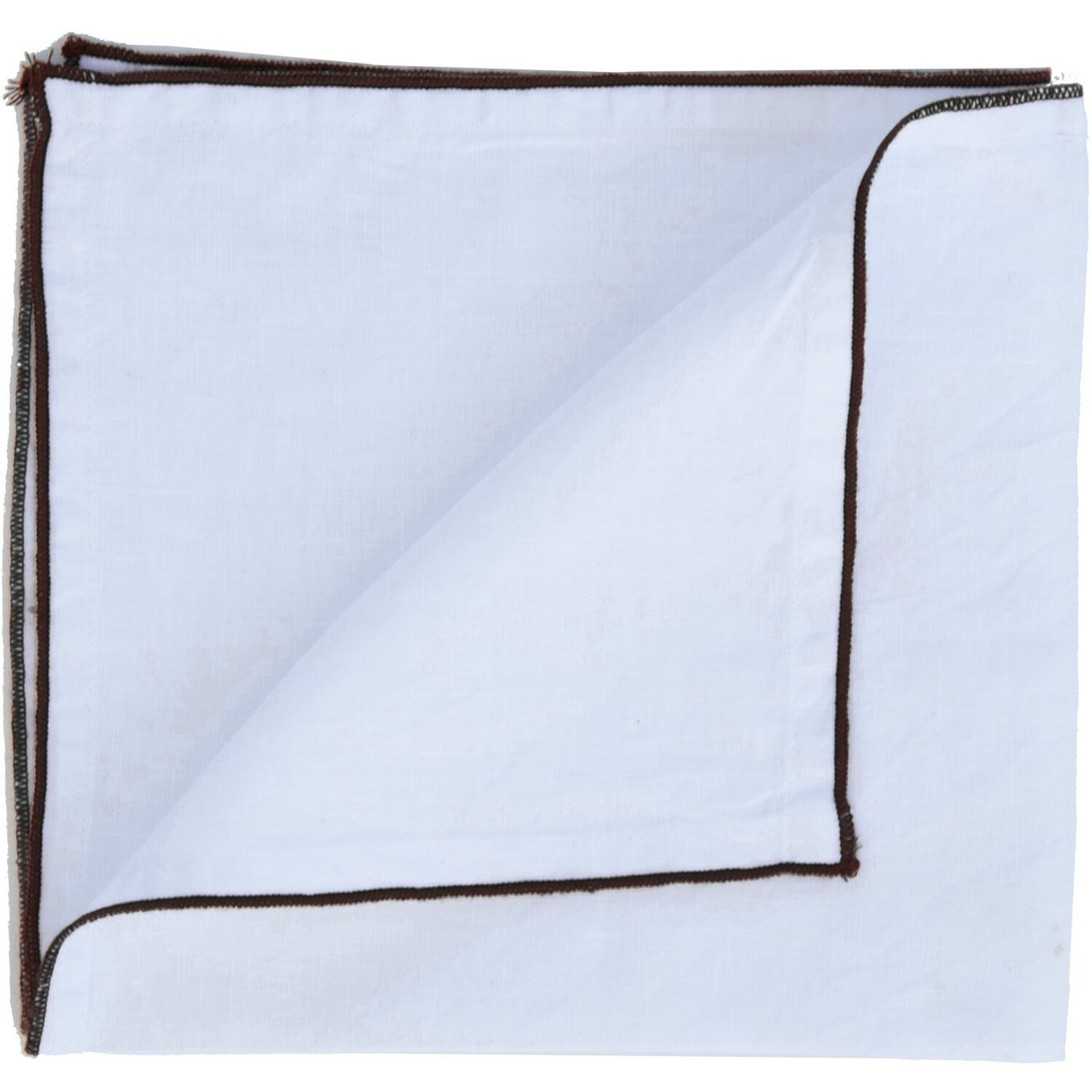 2x Serviettes en lin lavé 45x45 Blanc et noir (photo) 2x Serviettes en lin lavé 45x45 Blanc et noir