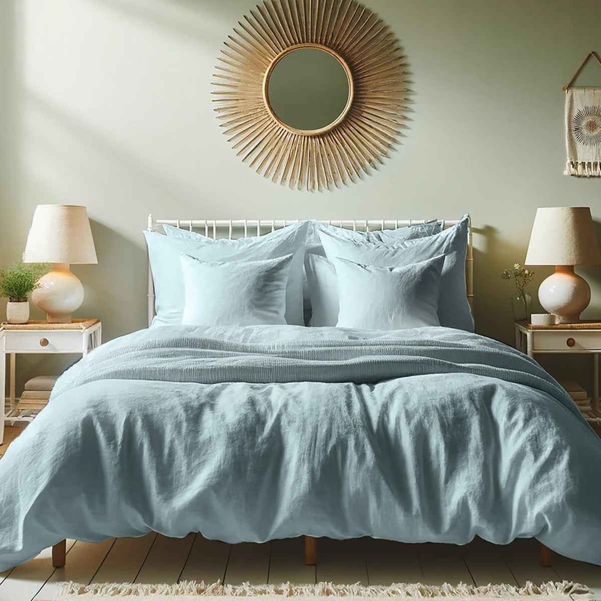 Housse de couette 200x200 bleu aqua Housse de couette 200x200 bleu aqua